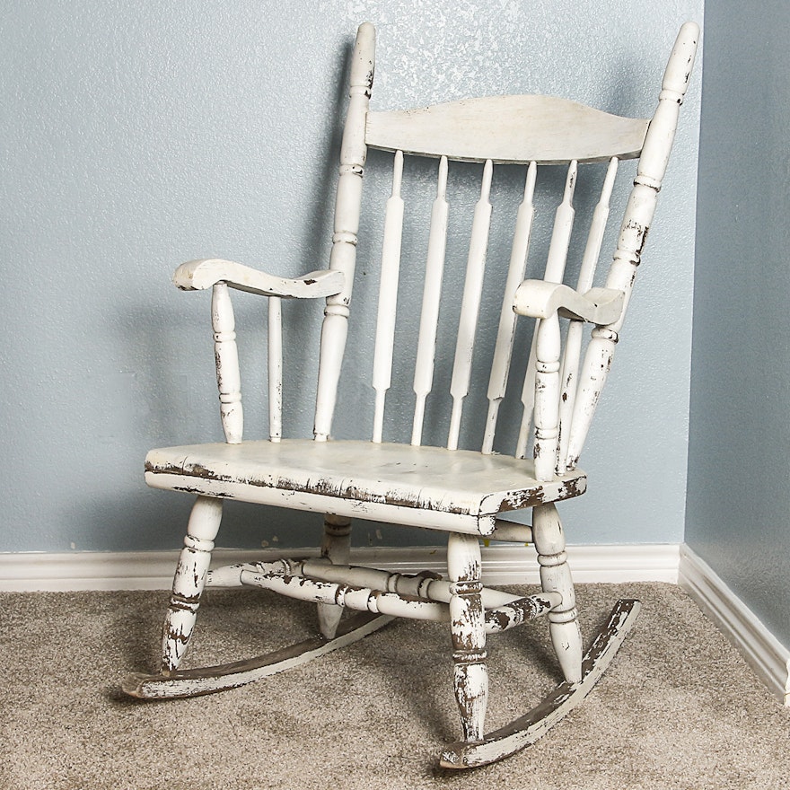 Vintage Windsor Style Rocking Chair