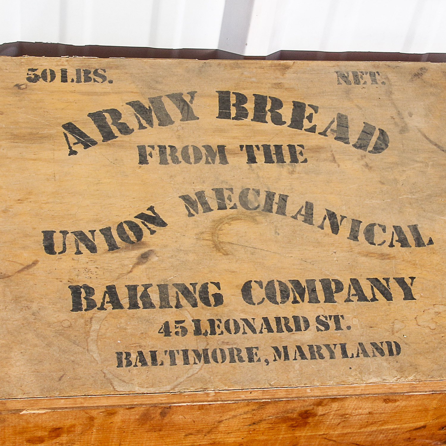 Union Mechanical Baking Company Replica Hardtack Box