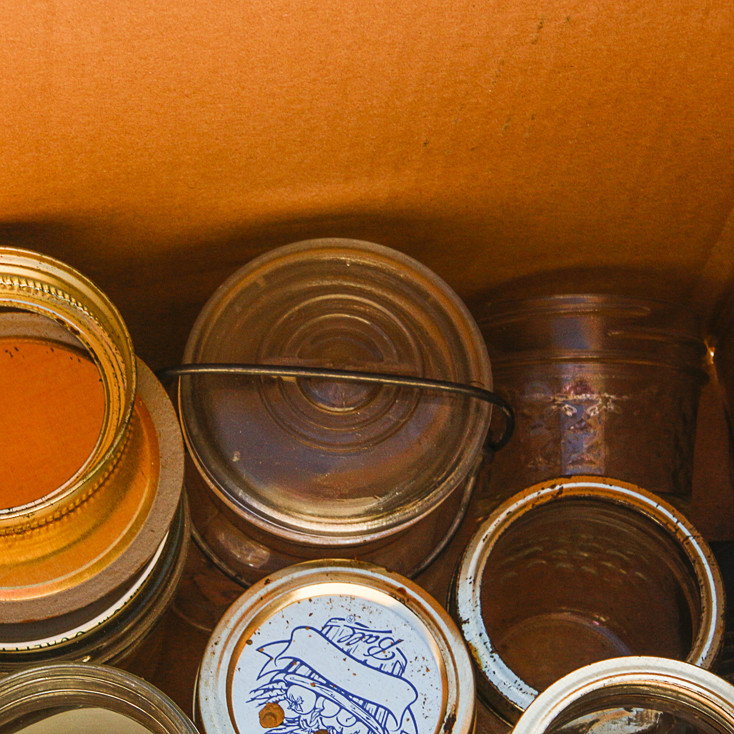 Glass Canning Jars Featuring Kerr and Ball