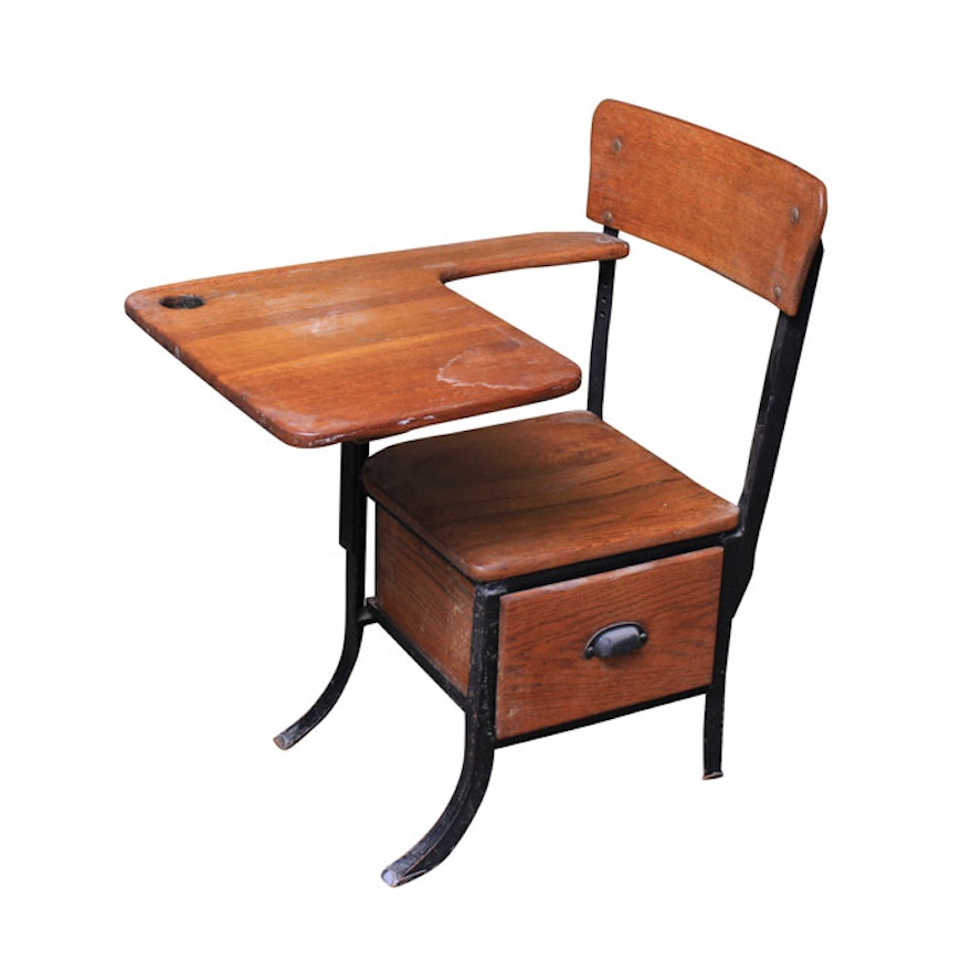 Vintage School Desk Chair