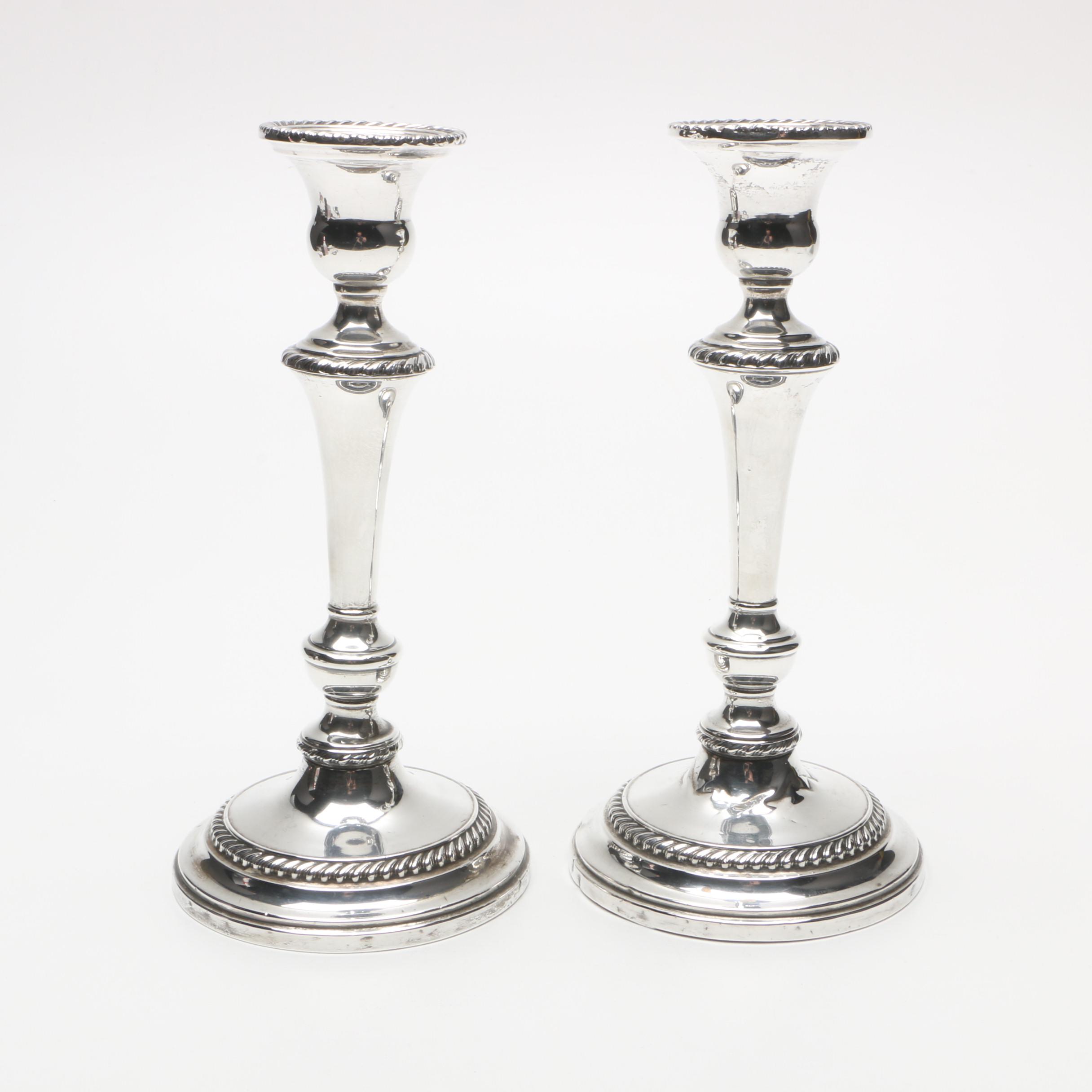 International Silver Co. Weighted Sterling Silver Candlestick Holders