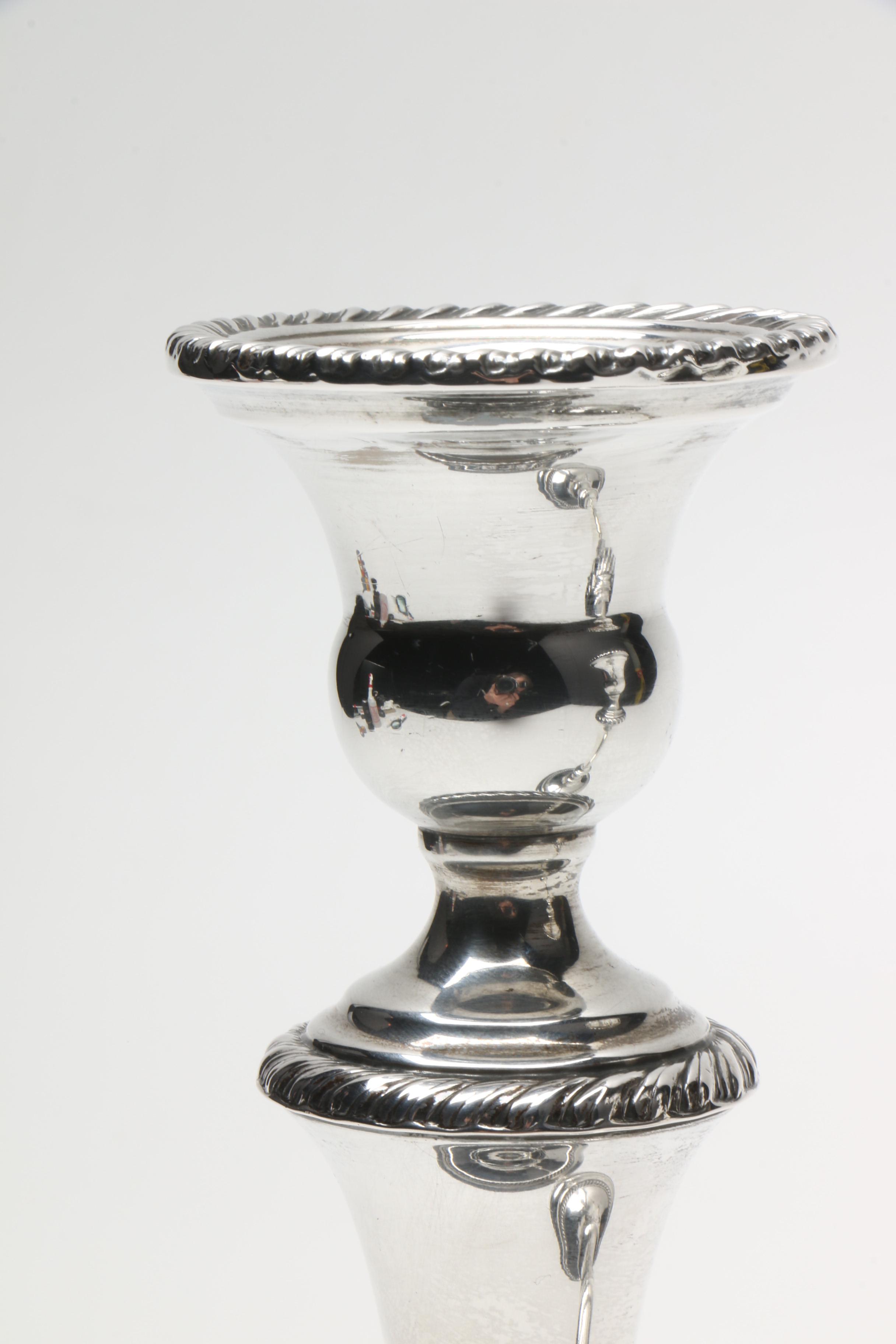 International Silver Co. Weighted Sterling Silver Candlestick Holders