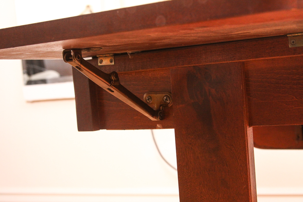 Mahogany Drop-Leaf Flatware Table by 1881 Rogers