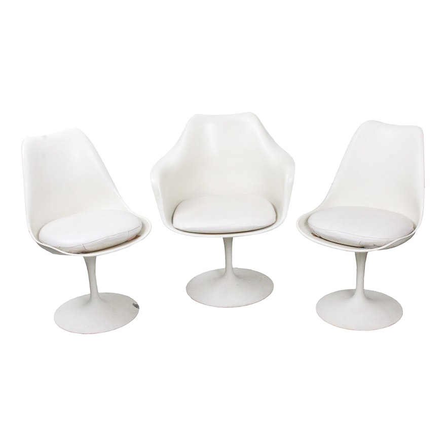 Three Mid Century Modern Tulip Chairs