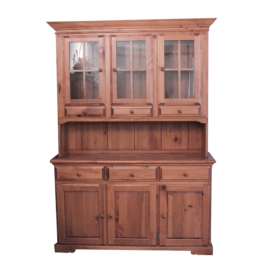 Country Style Pine Hutch