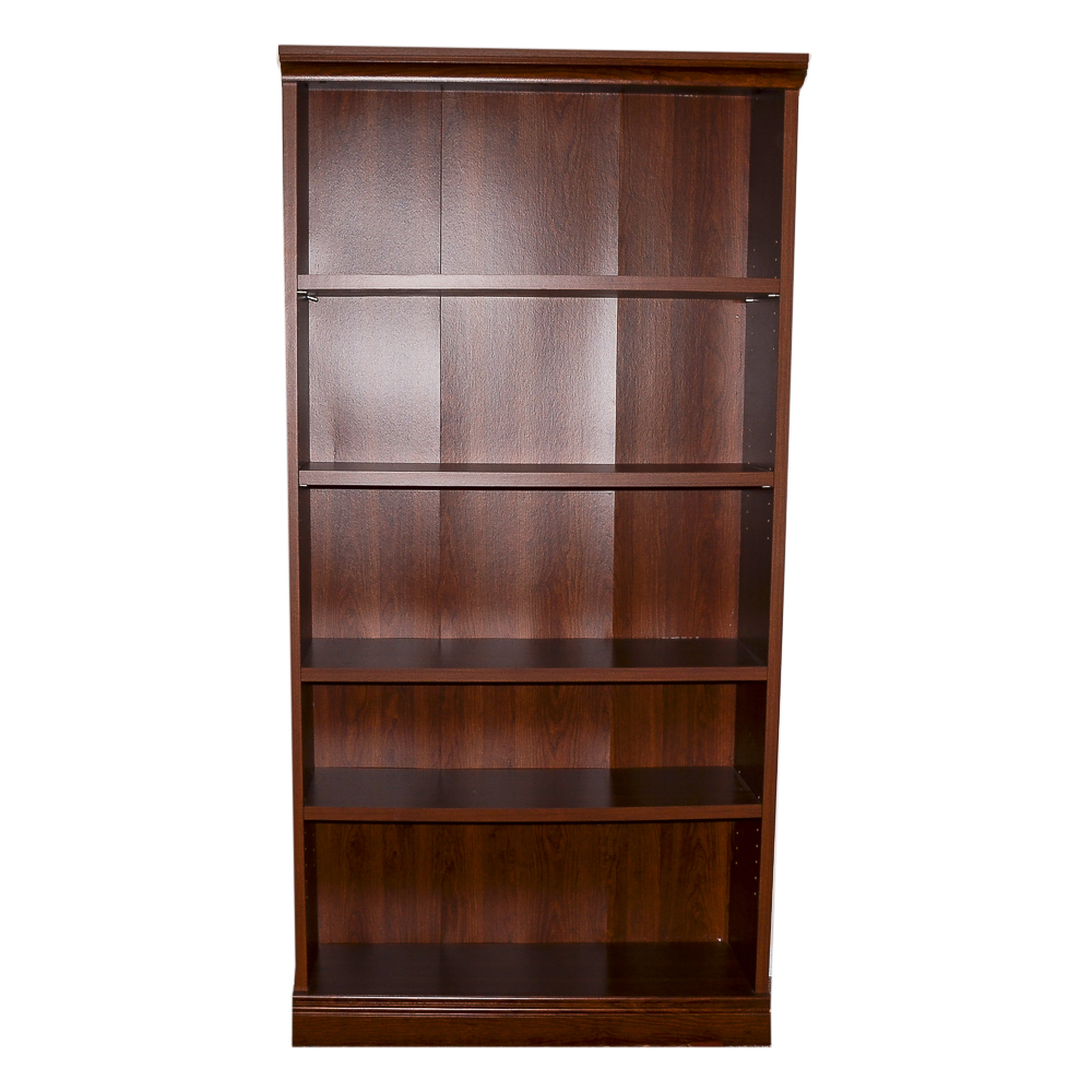 Five Shelf Wooden Bookcase