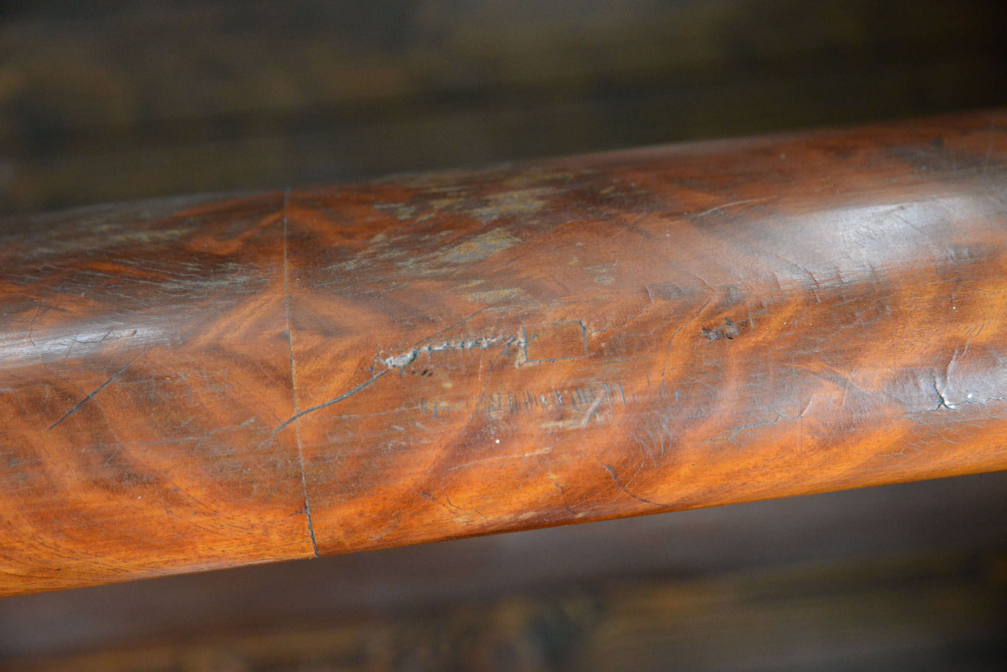 Antique Full-Size Mahogany Sleigh Bed