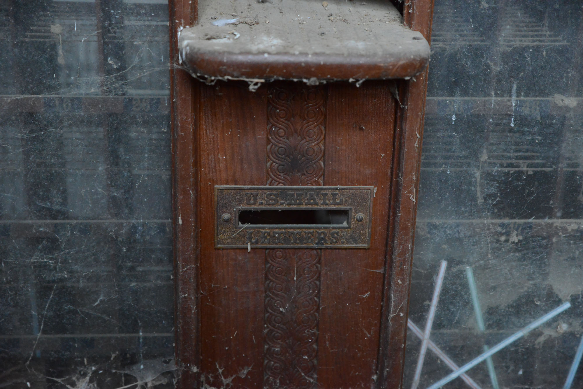 Vintage U.S. Post Office Box Window