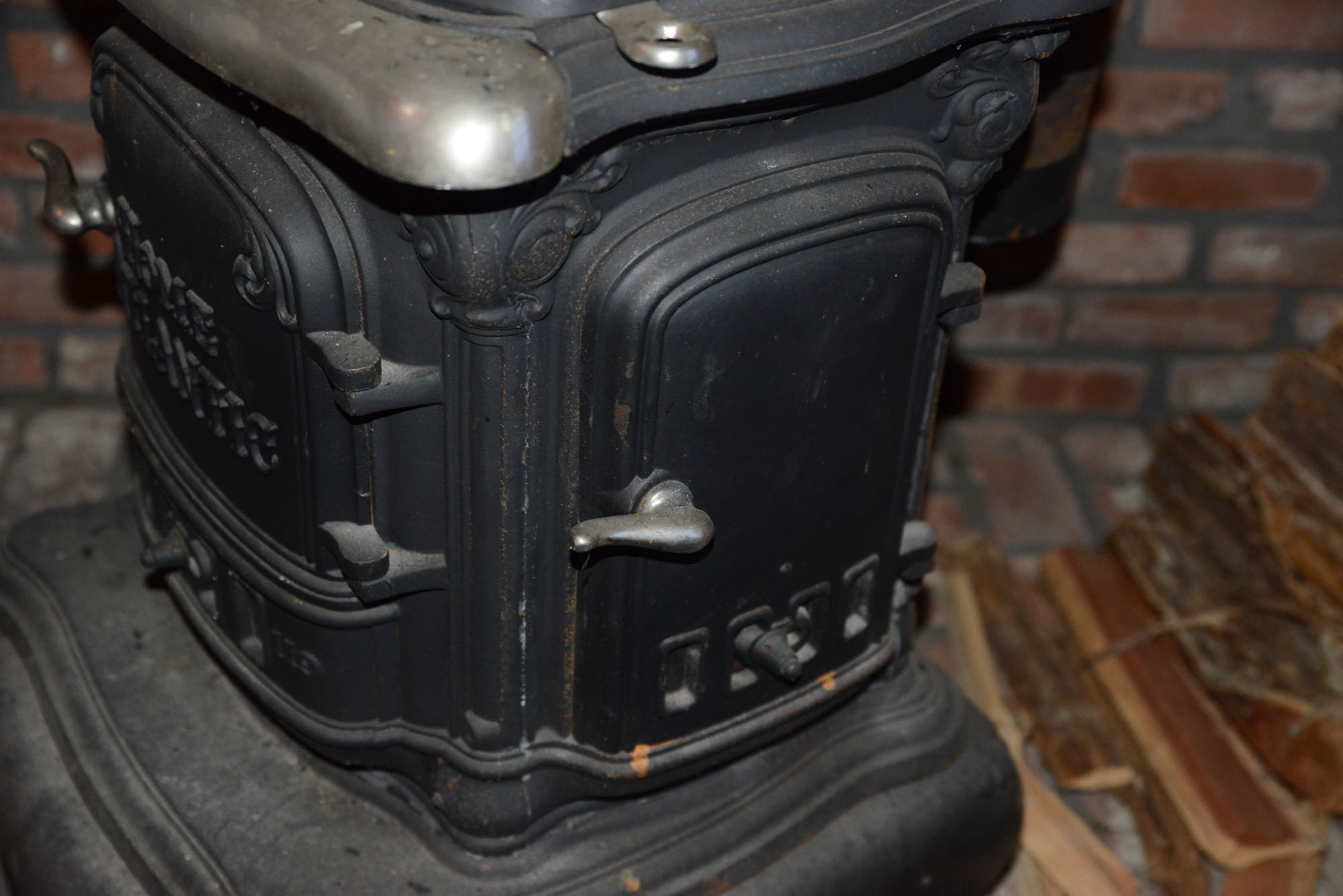 Antique "Home Atlantic" Parlor Stove by Portland Stove Foundry