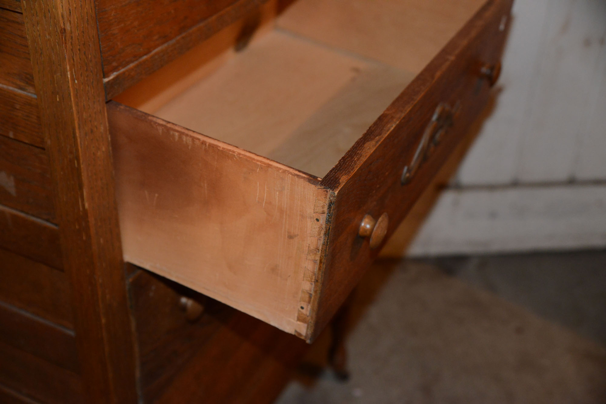 Provincial Style Oak Chest of Drawers