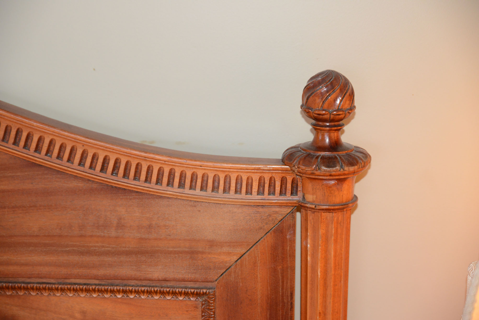 Carved Full Size Bed Frame