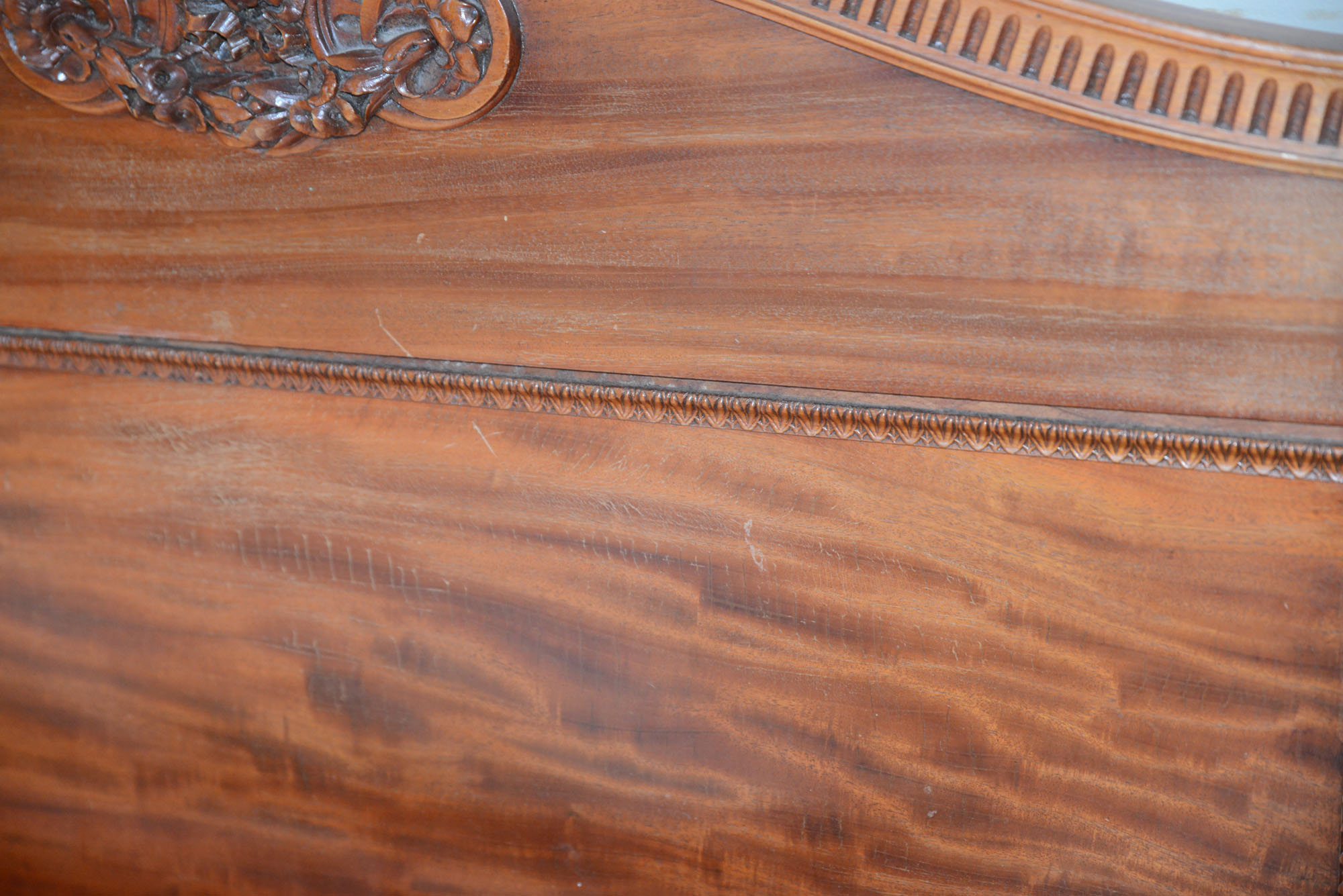 Carved Full Size Bed Frame