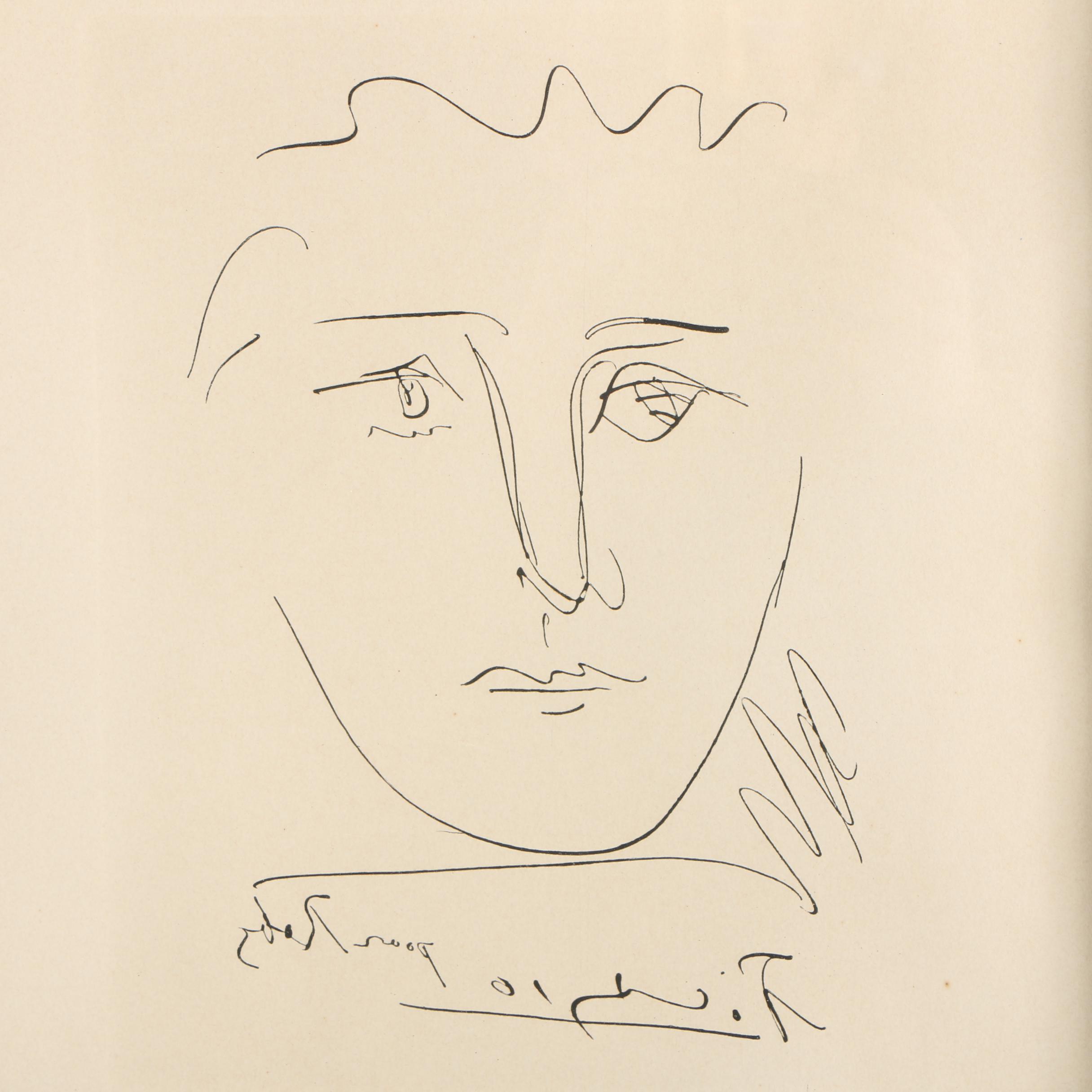 Restrike Etching After Pablo Picasso "Pour Roby"