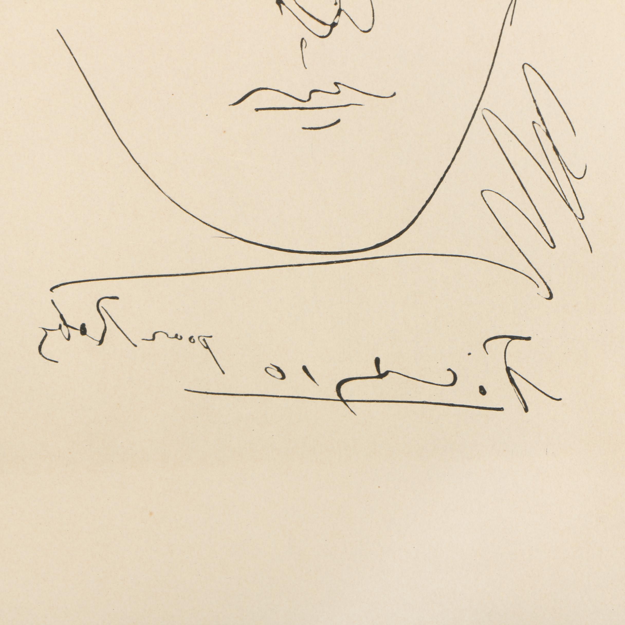 Restrike Etching After Pablo Picasso "Pour Roby"