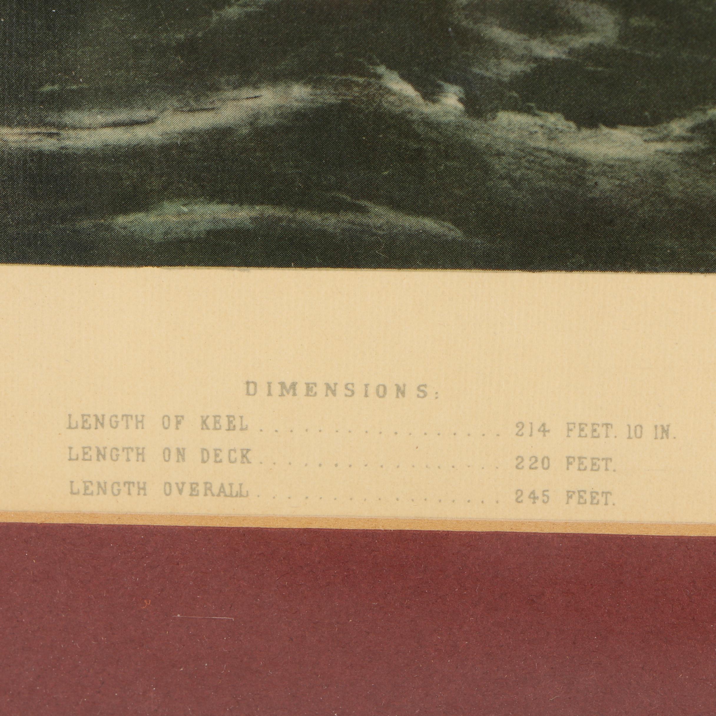 Offset Lithograph on Wove Paper "Clipper Ship 'Sweepstakes'."