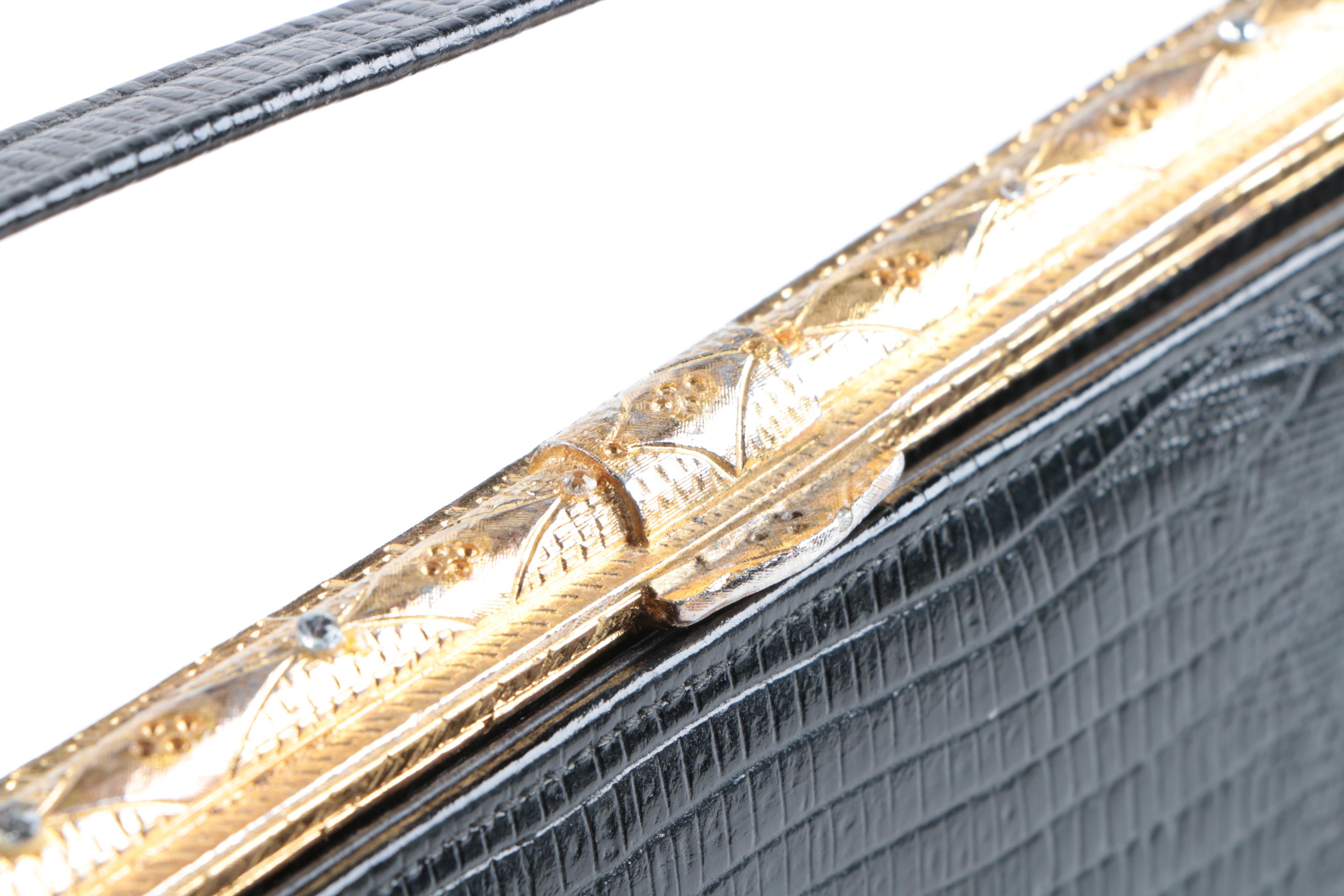 Vintage Handbags Featuring Meyers Red, Black and White Tapestry