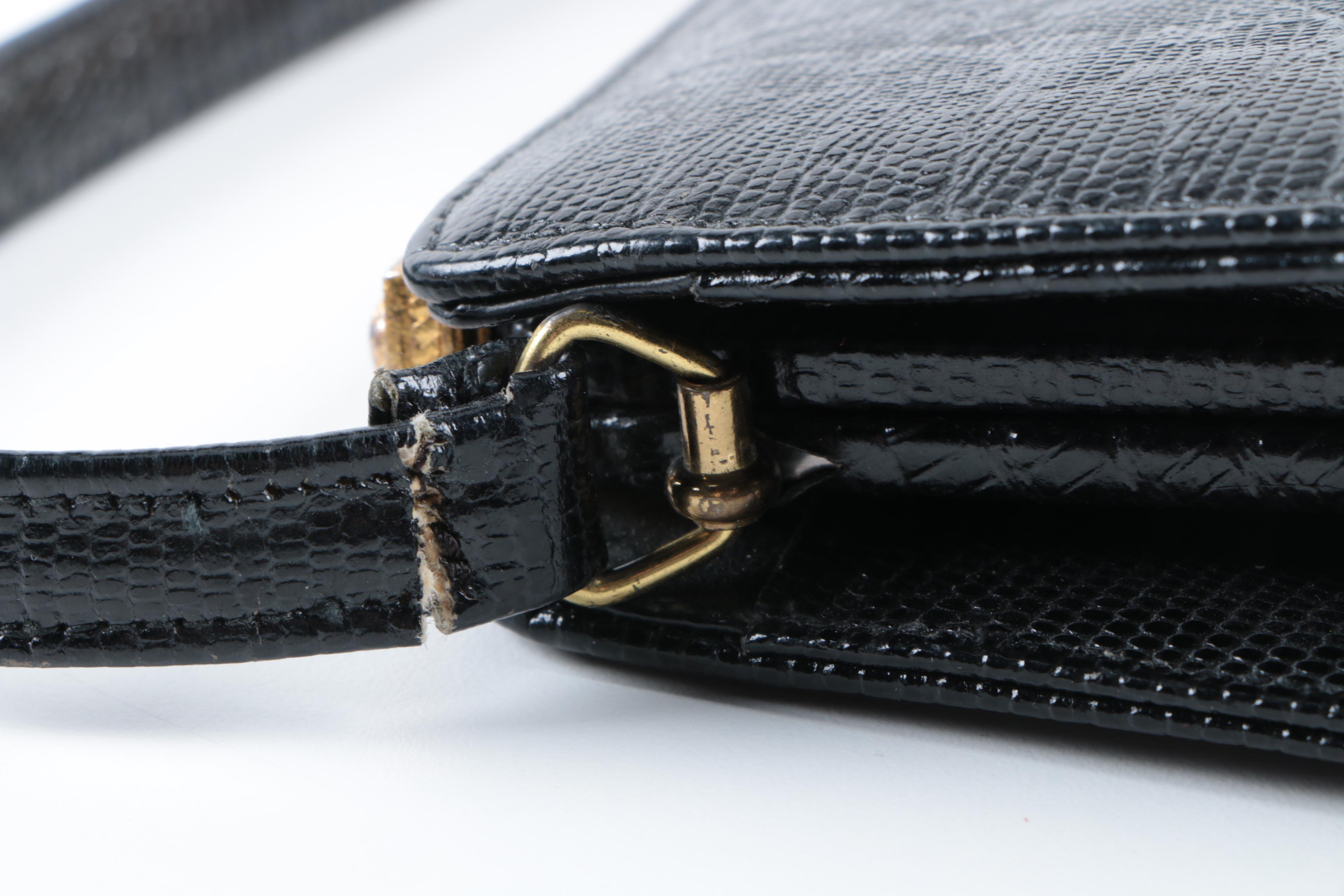 Vintage Handbags Featuring Meyers Red, Black and White Tapestry