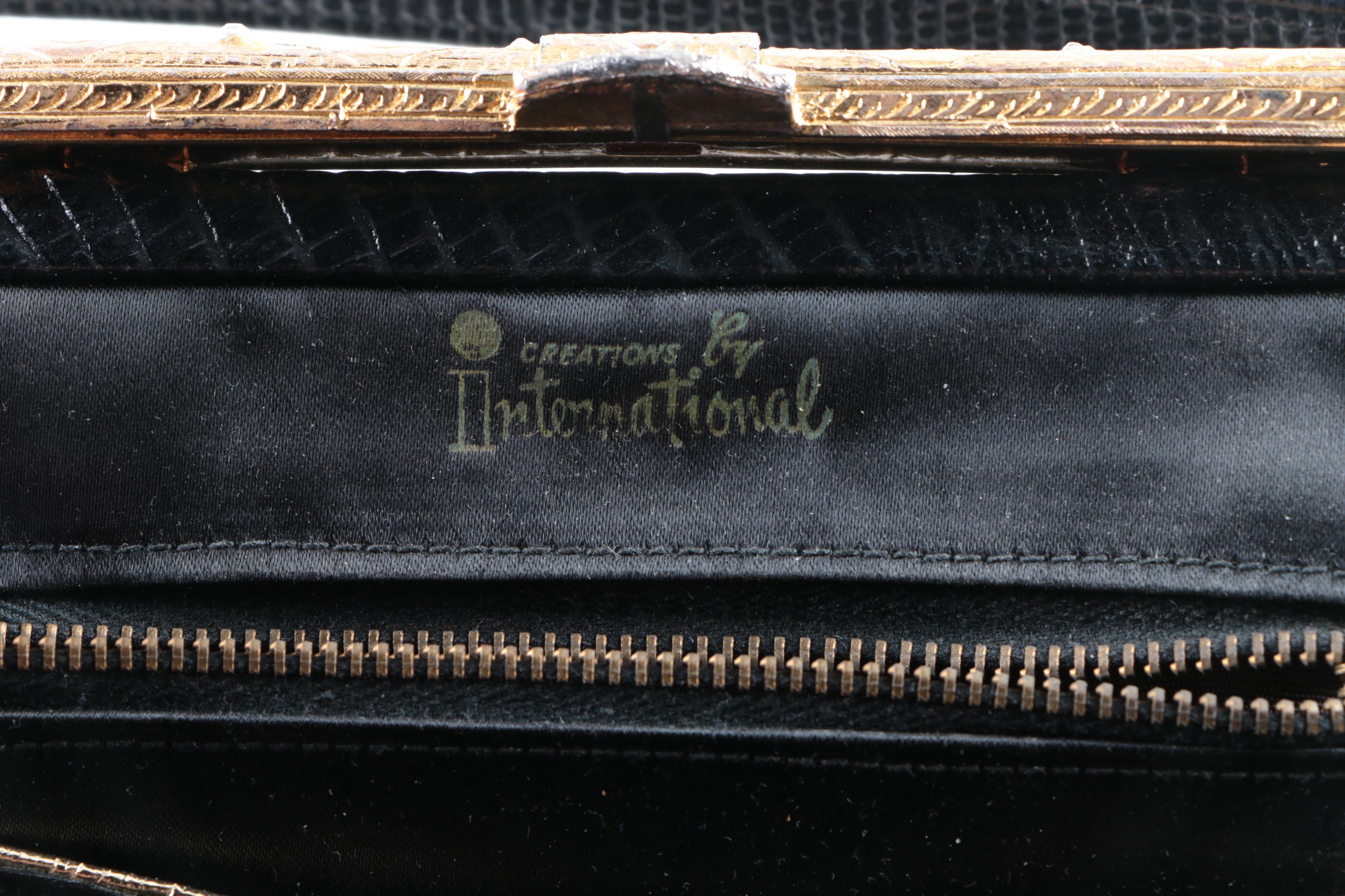 Vintage Handbags Featuring Meyers Red, Black and White Tapestry