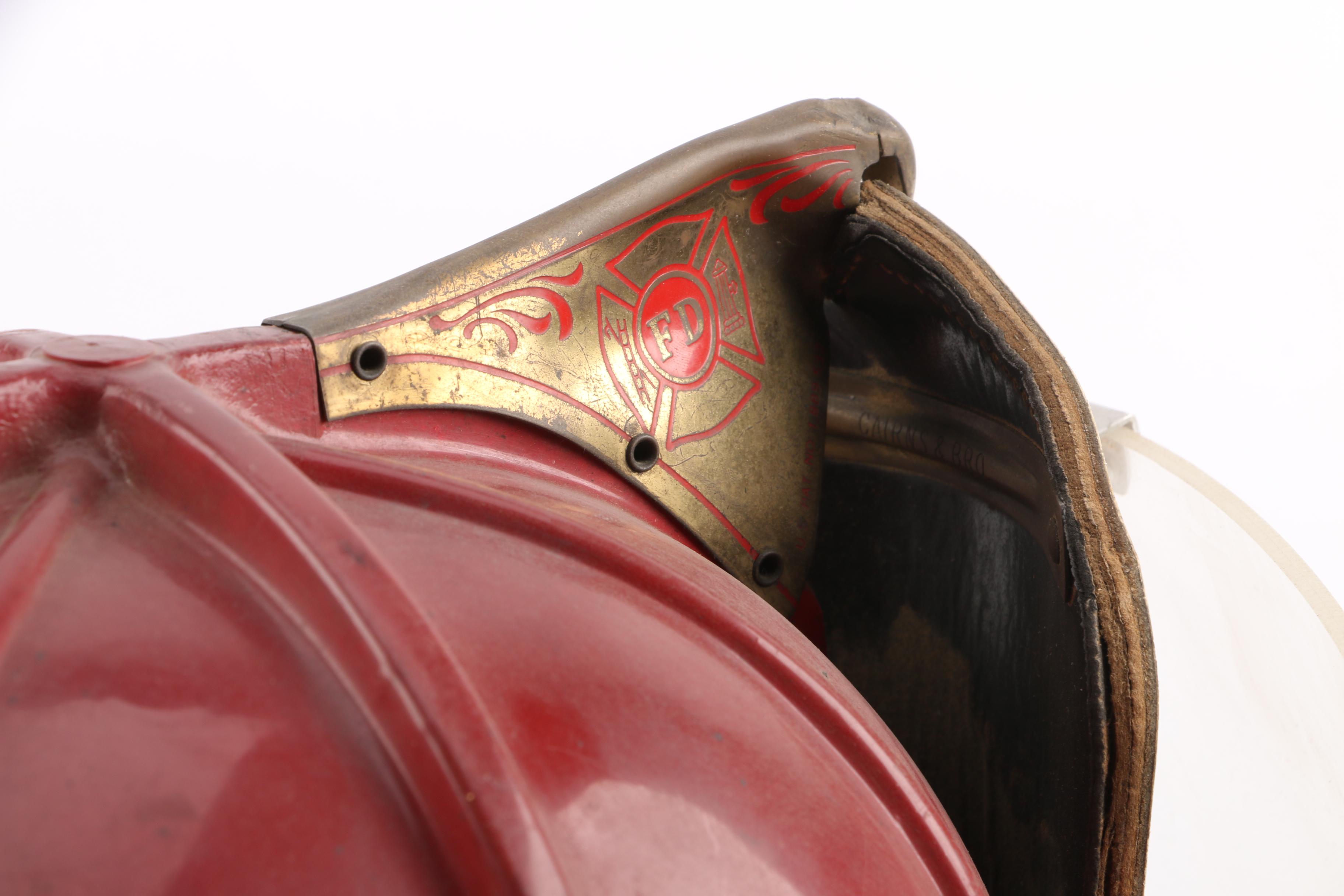 Vintage Fireman's Lieutenant Helmet