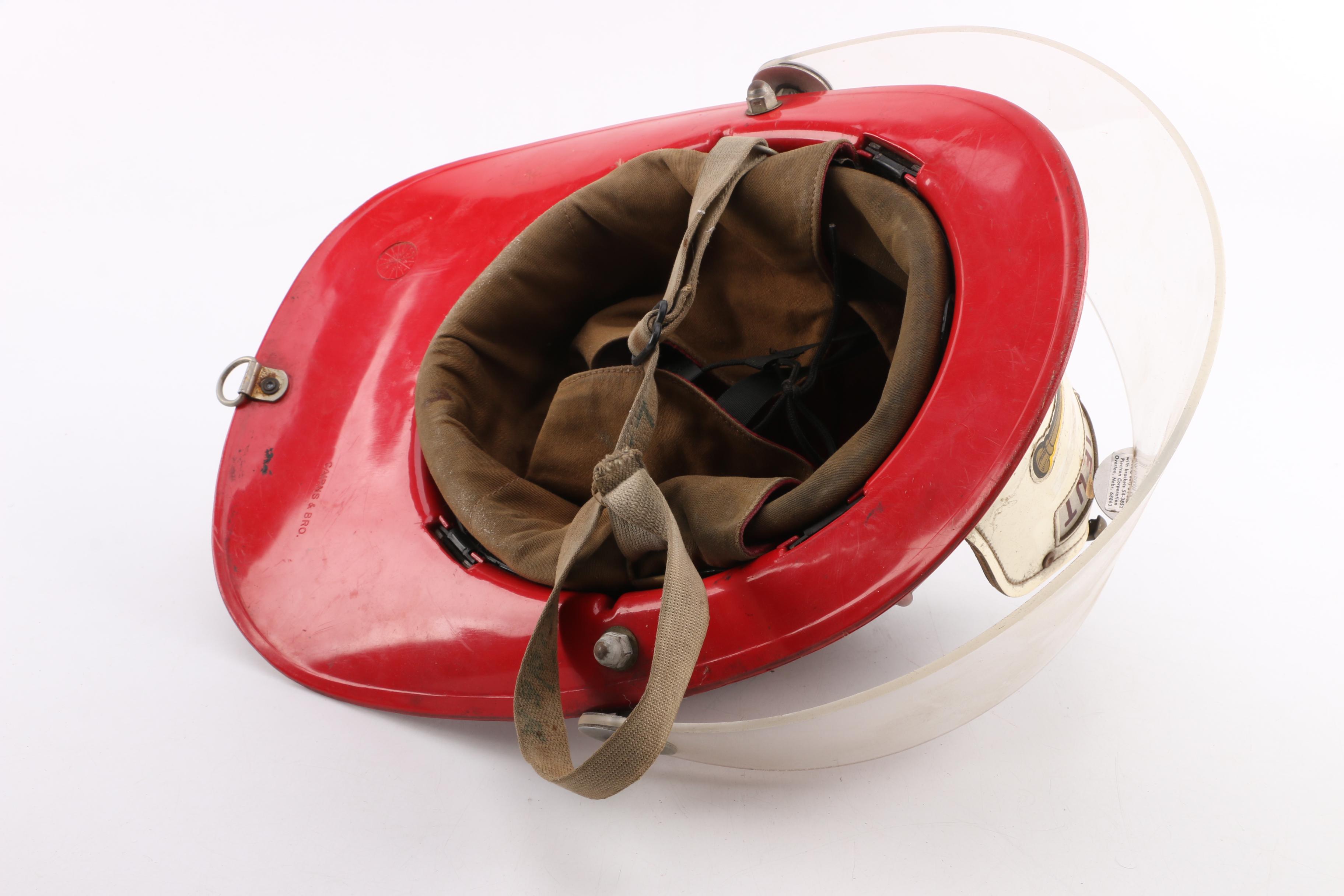 Vintage Fireman's Lieutenant Helmet