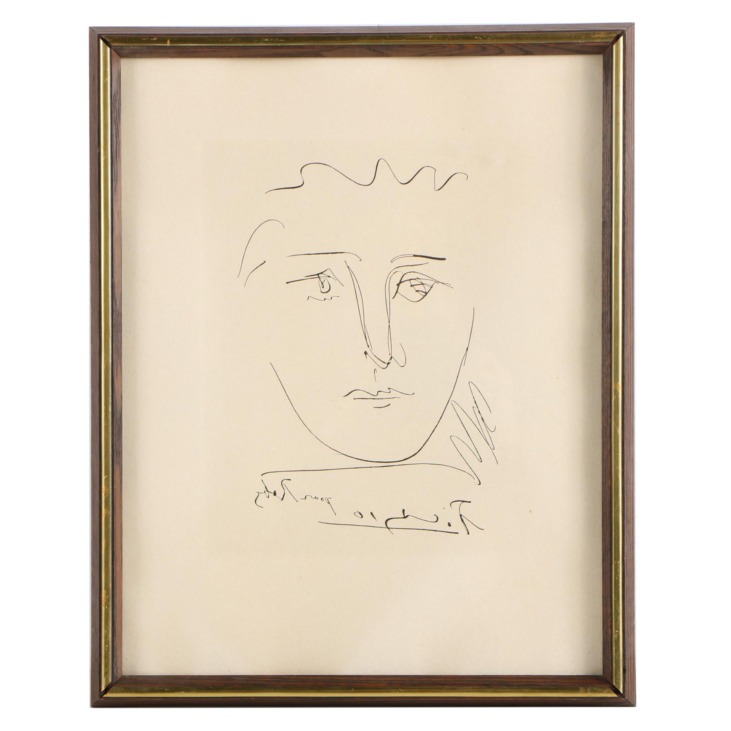 Restrike Etching After Pablo Picasso "Pour Roby"