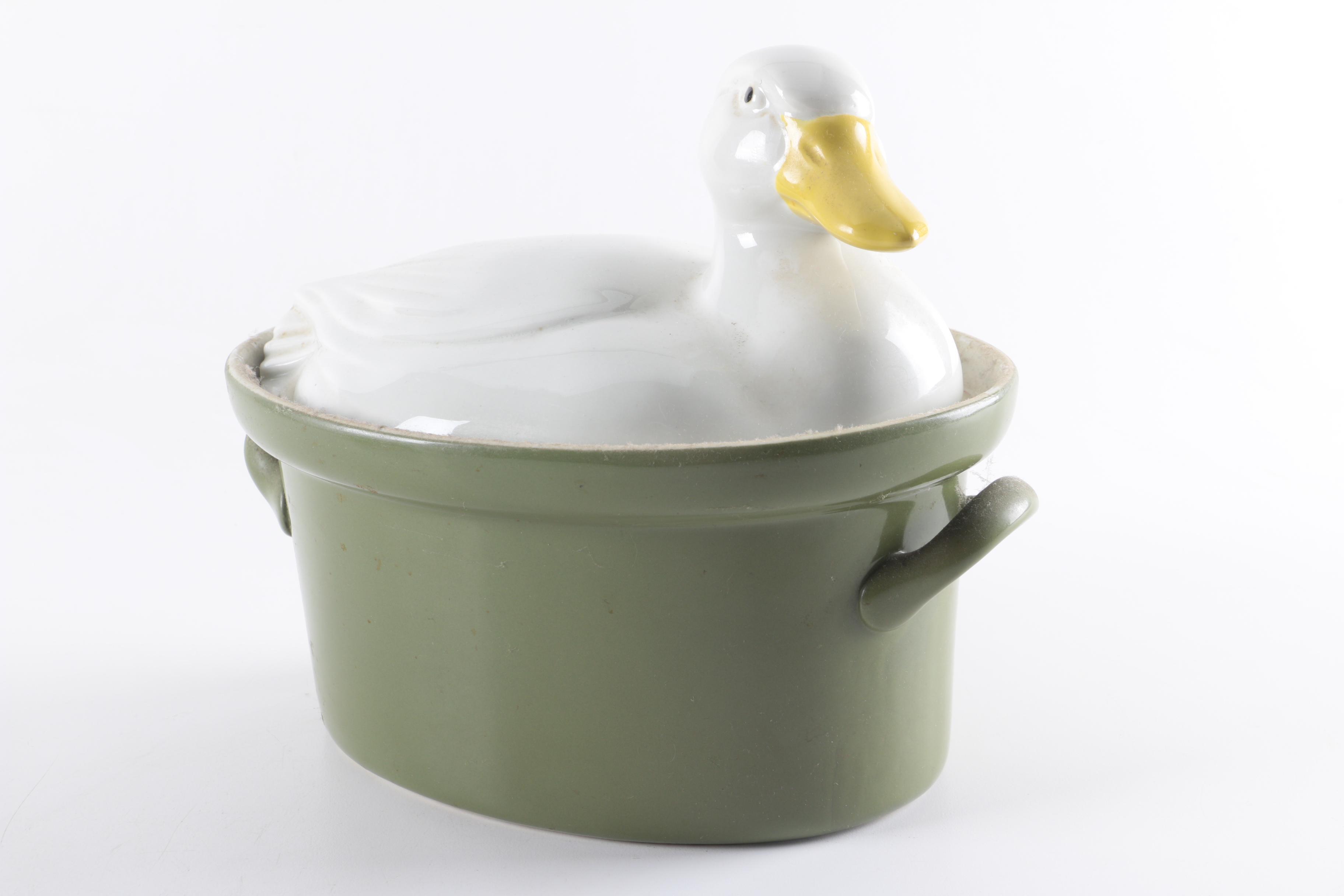 Hall "Carbone" Duck Casserole Dishes