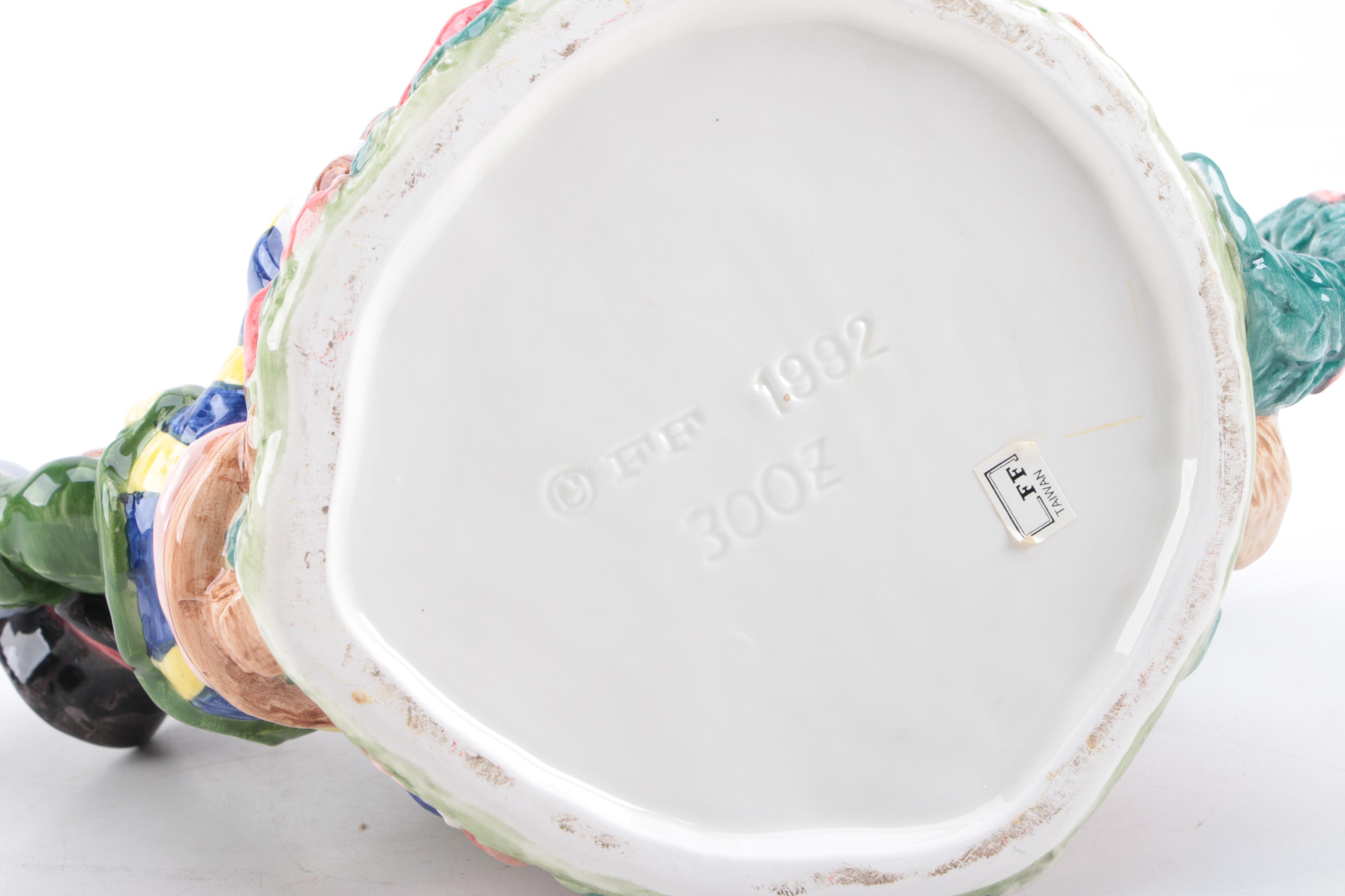 Vintage Ceramic Teapots Featuring Fitz and Floyd