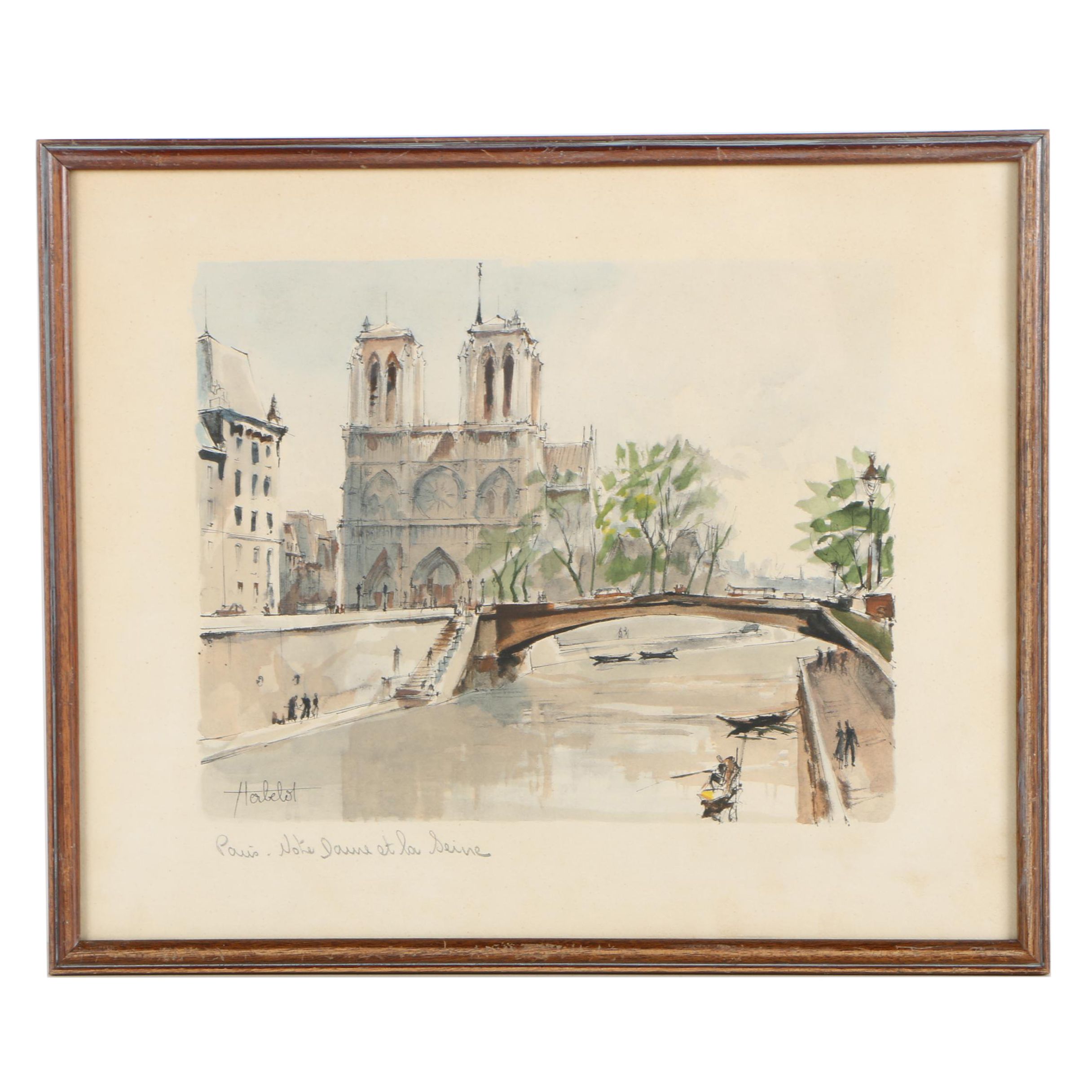 Hand Colored Lithographic Print after Herbelot