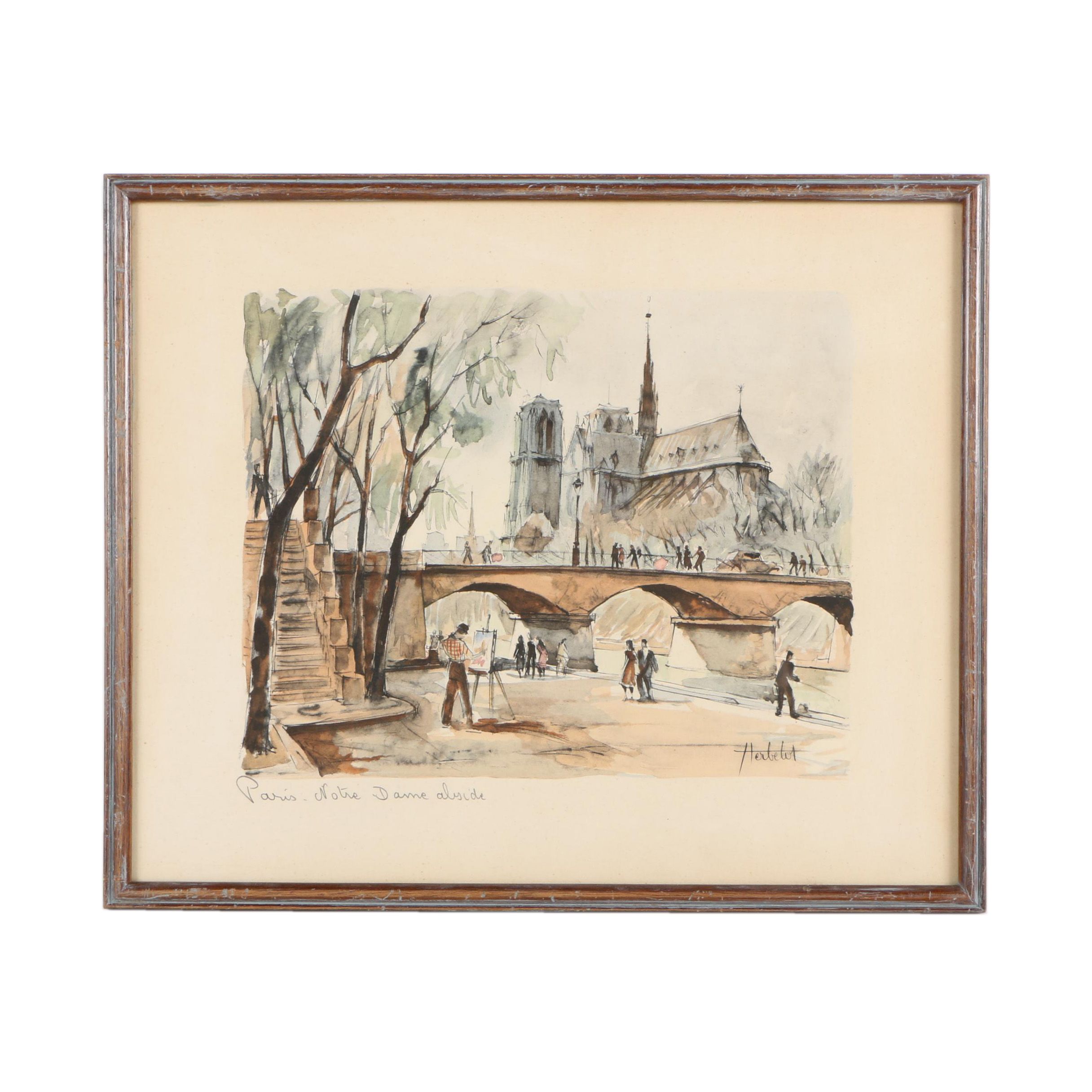 Hand Colored Lithographic Print after Herbelot