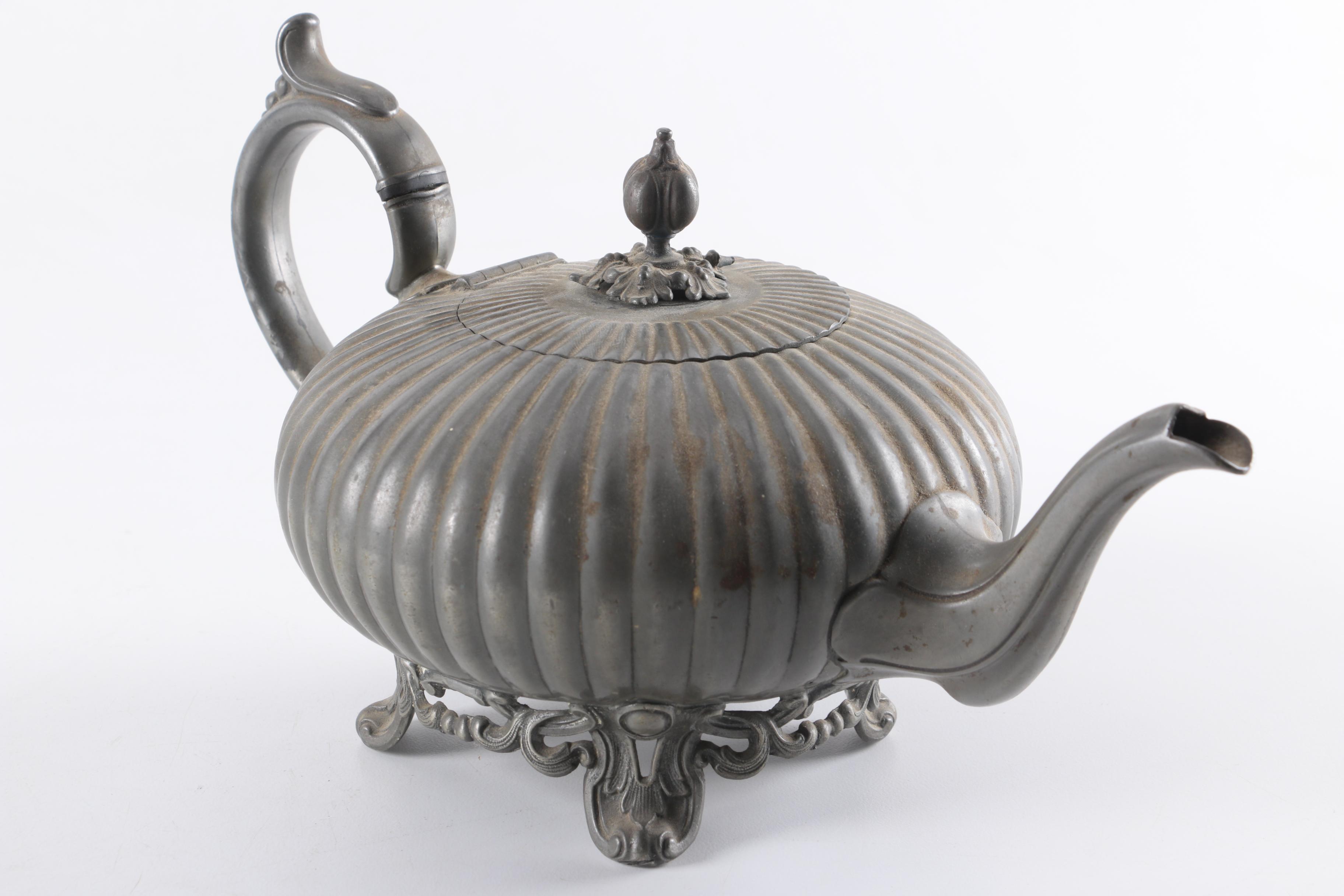 Philip Ashberry & Sons Silver-Plated Teapot and Coffee Pot