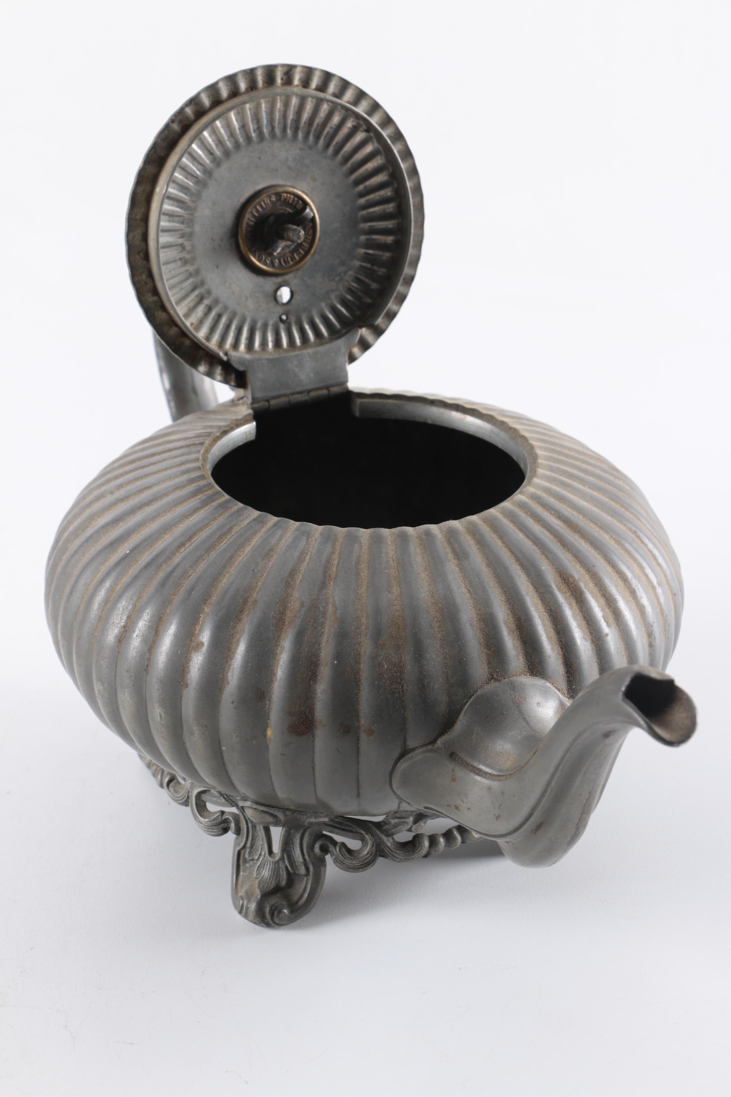 Philip Ashberry & Sons Silver-Plated Teapot and Coffee Pot