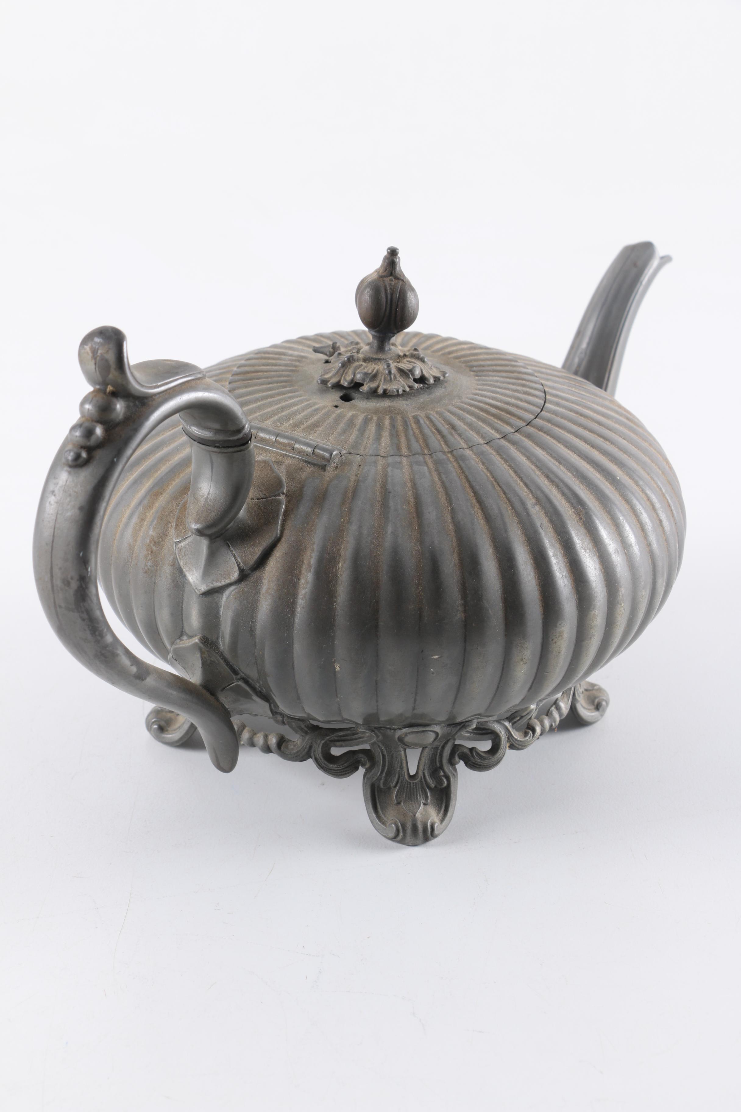 Philip Ashberry & Sons Silver-Plated Teapot and Coffee Pot