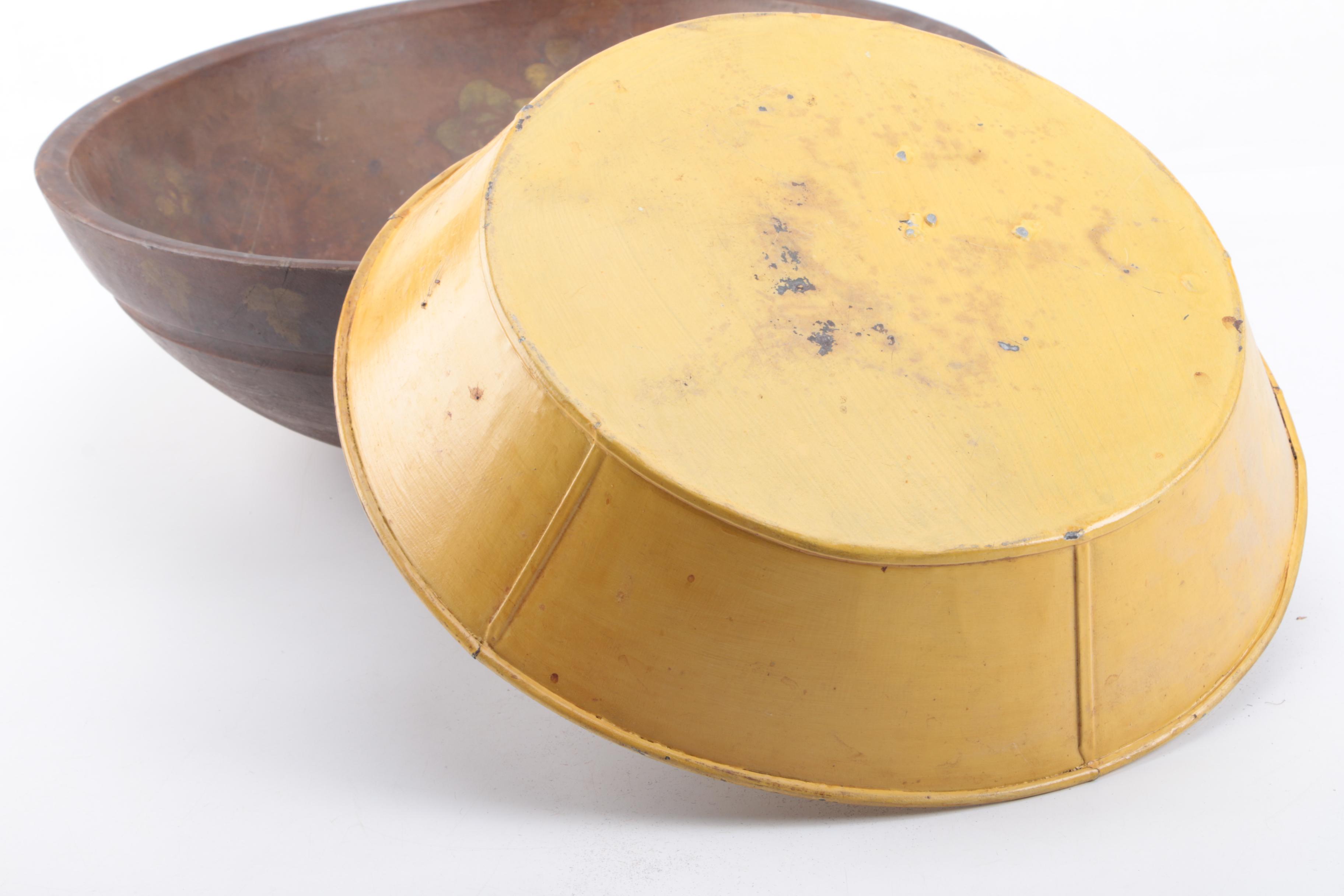 Vintage Hand Painted Tole Bowls