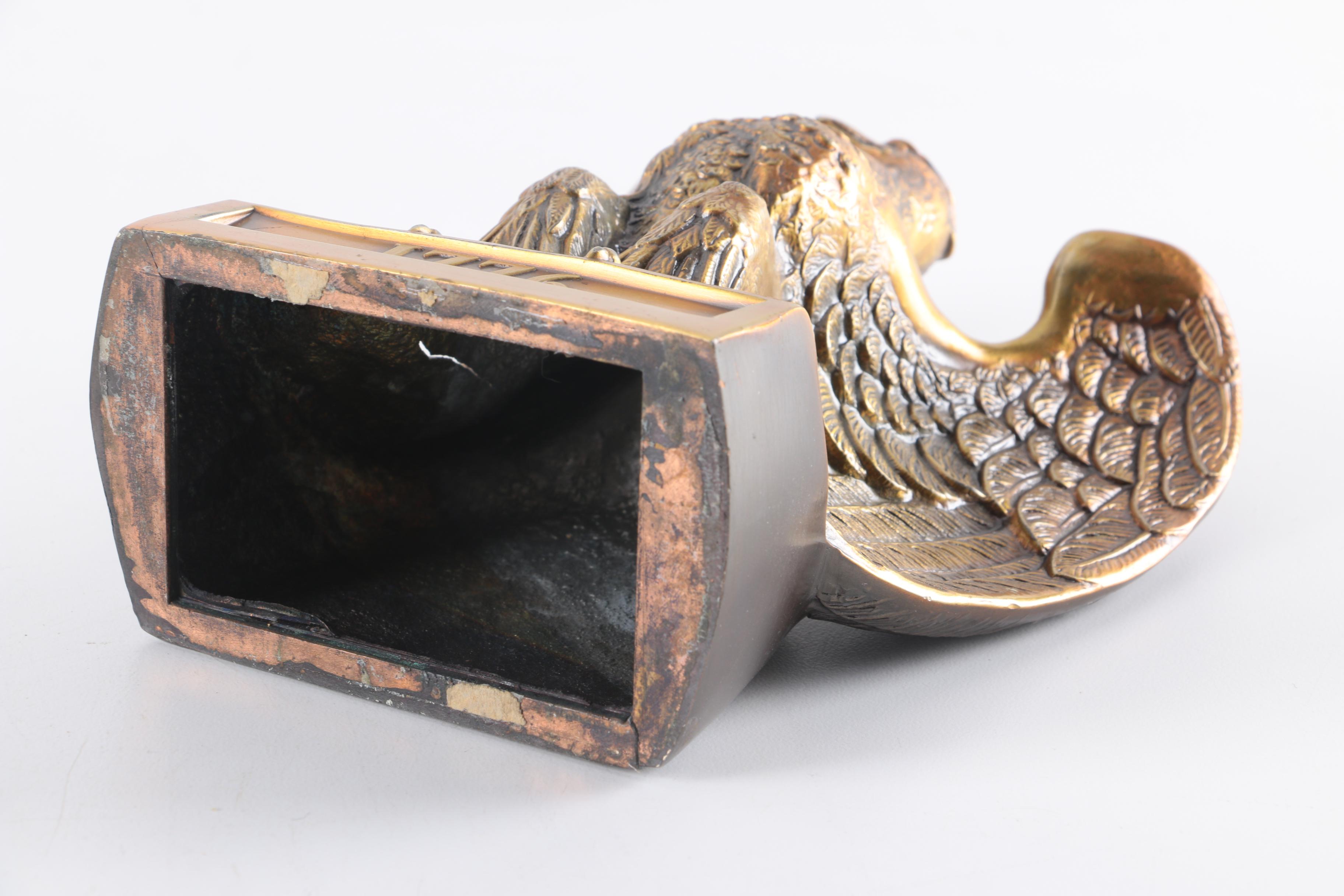 Cast Metal Eagle Bookends