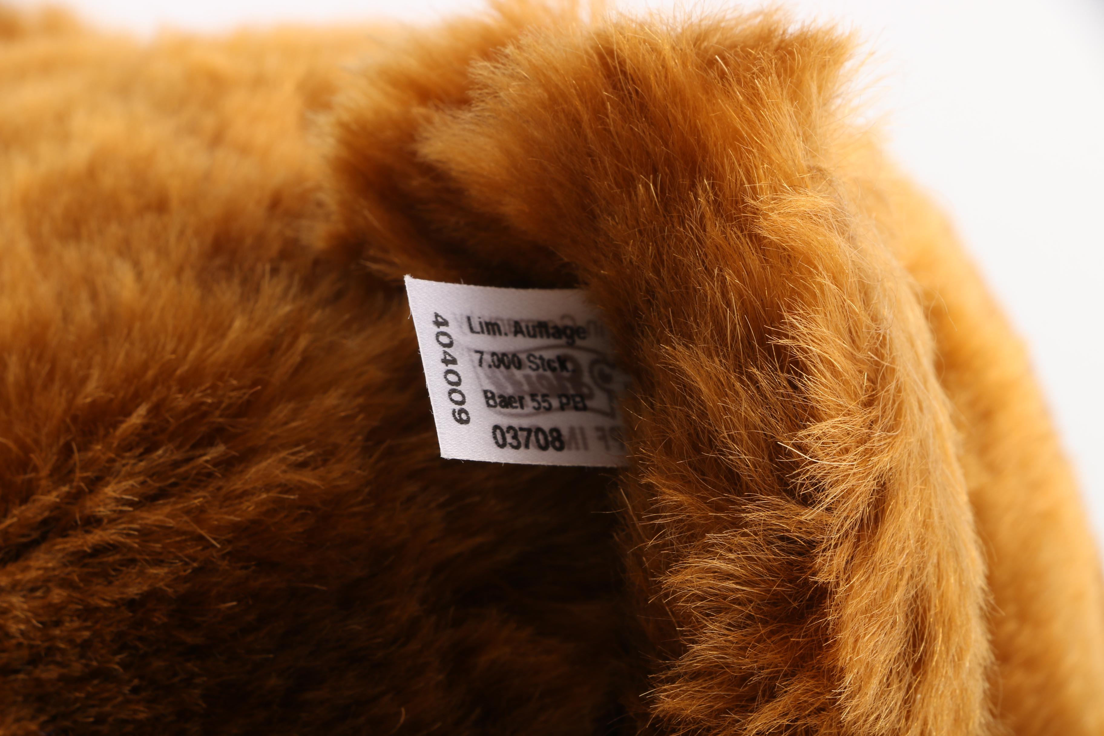 2002 Steiff 100th Anniversary Plush Teddy Bear