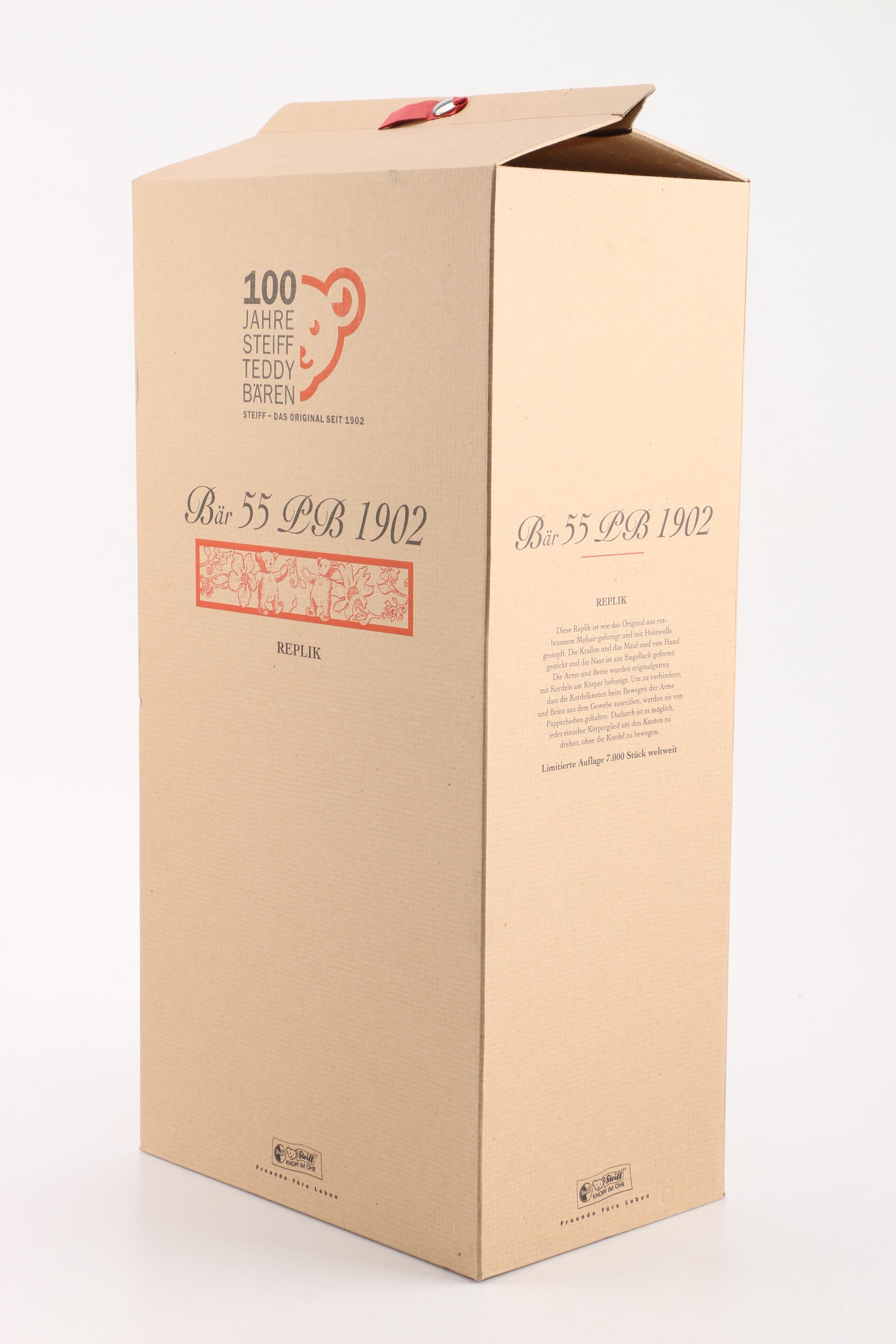 2002 Steiff 100th Anniversary Plush Teddy Bear