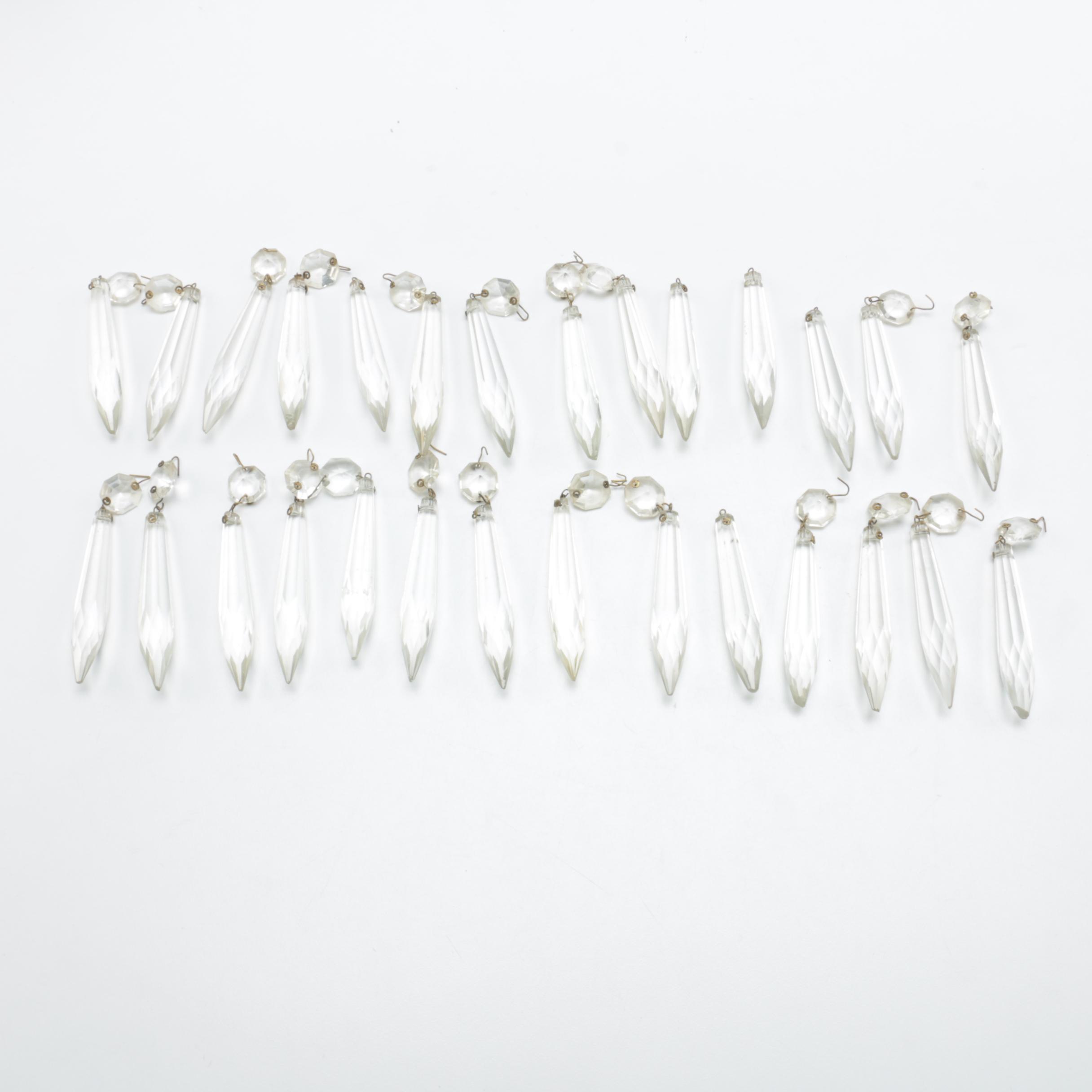 VIntage Converted Hanging Oil Light with Glass Shade