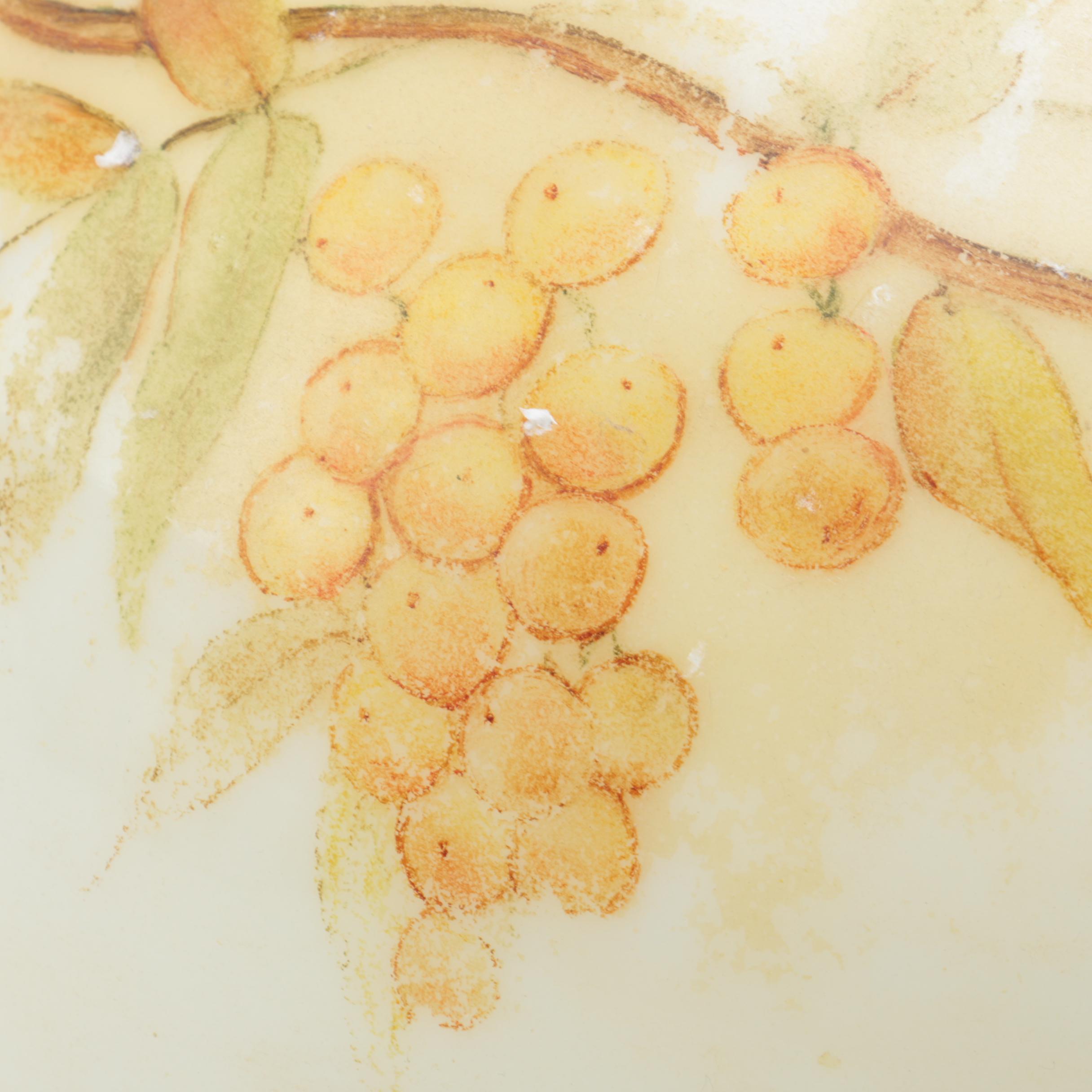 VIntage Converted Hanging Oil Light with Glass Shade