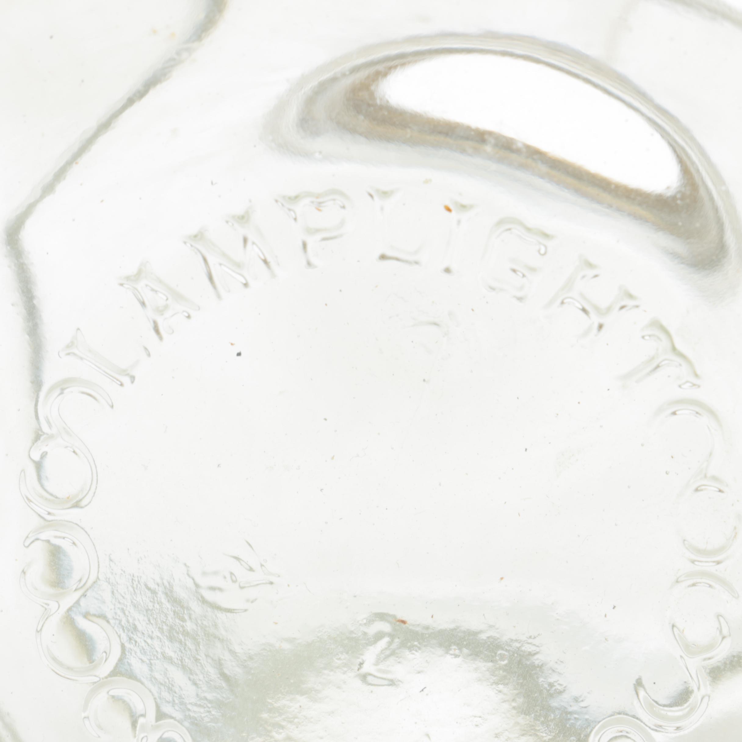 VIntage Converted Hanging Oil Light with Glass Shade