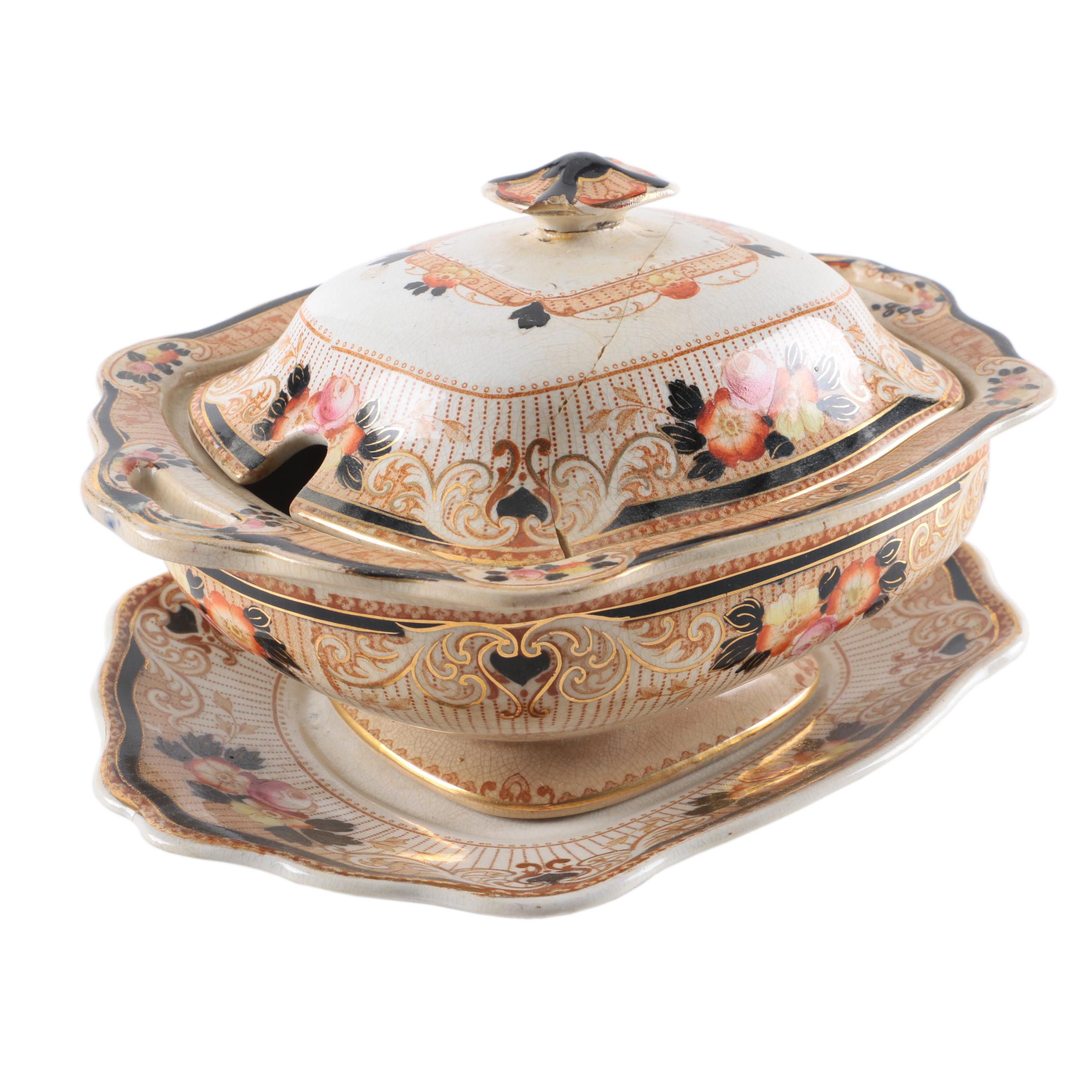 Ford & Sons "Brentford" Ironstone Tureen, C. Late 19th C.