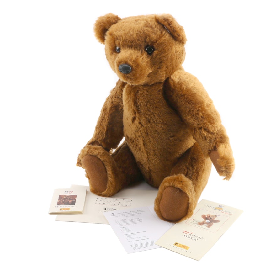 2002 Steiff 100th Anniversary Mohair Teddy Bear
