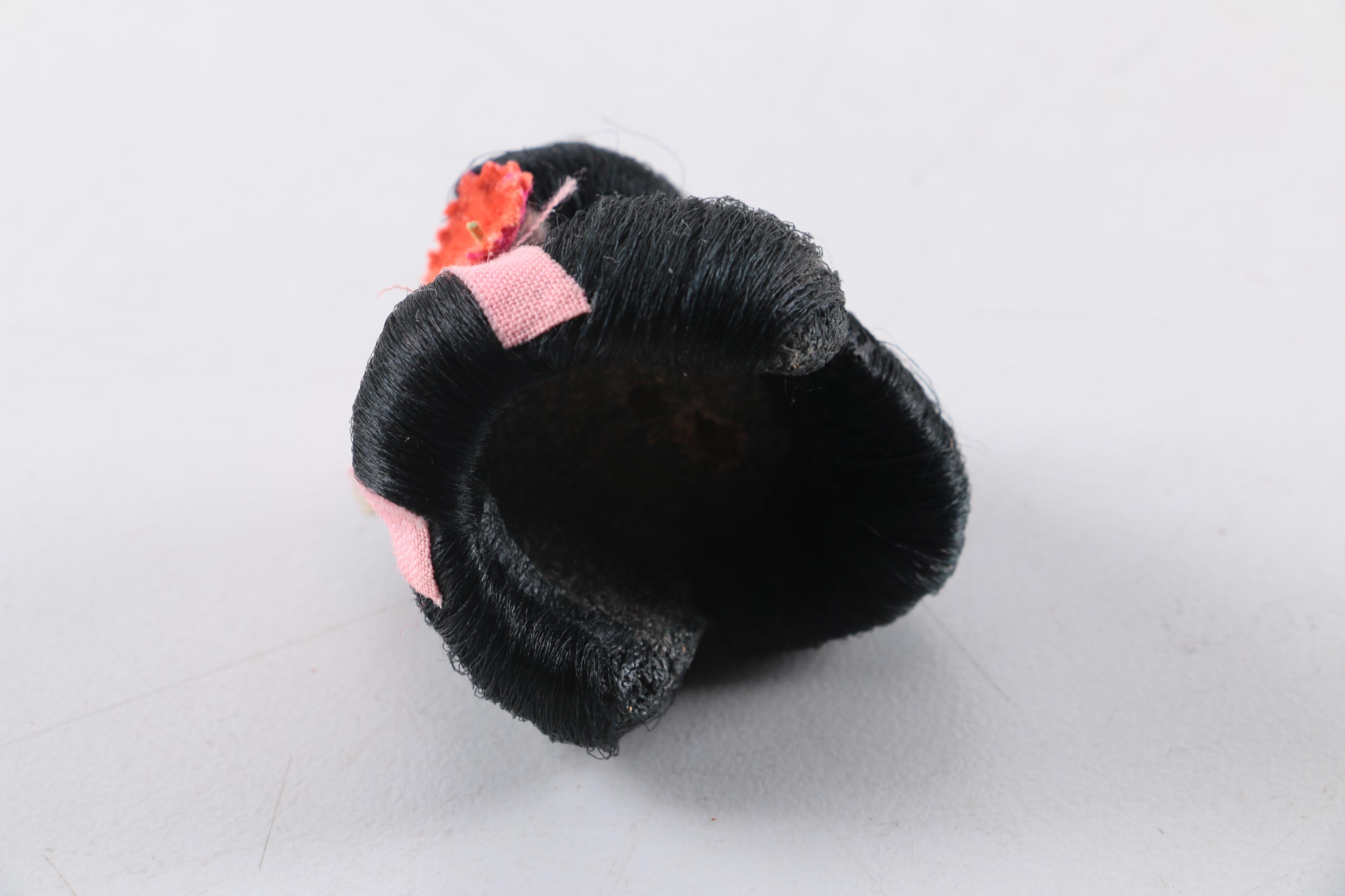 1950s Hanako "Japanese Doll with Six Wigs" and Gofun Composition Doll