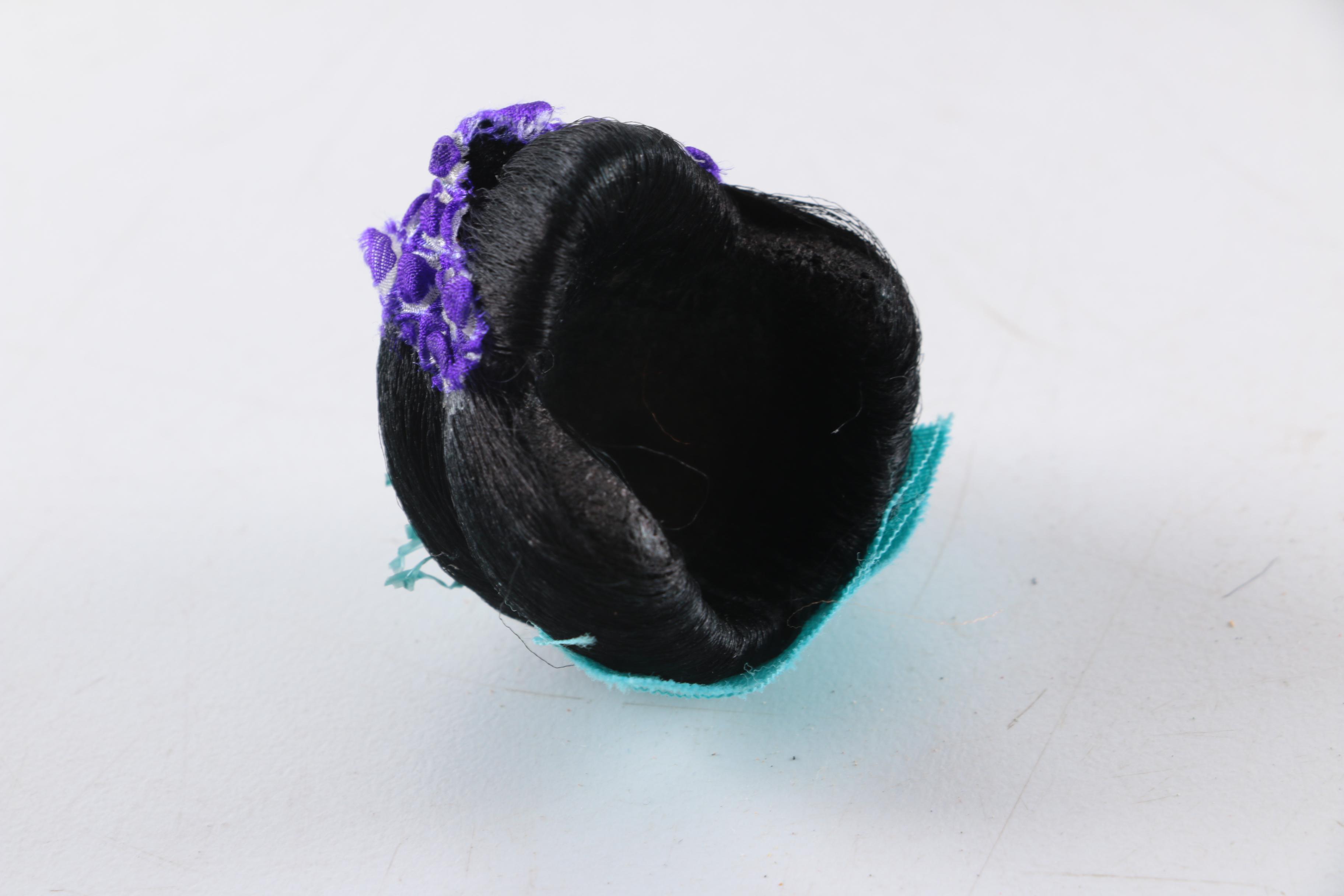 1950s Hanako "Japanese Doll with Six Wigs" and Gofun Composition Doll