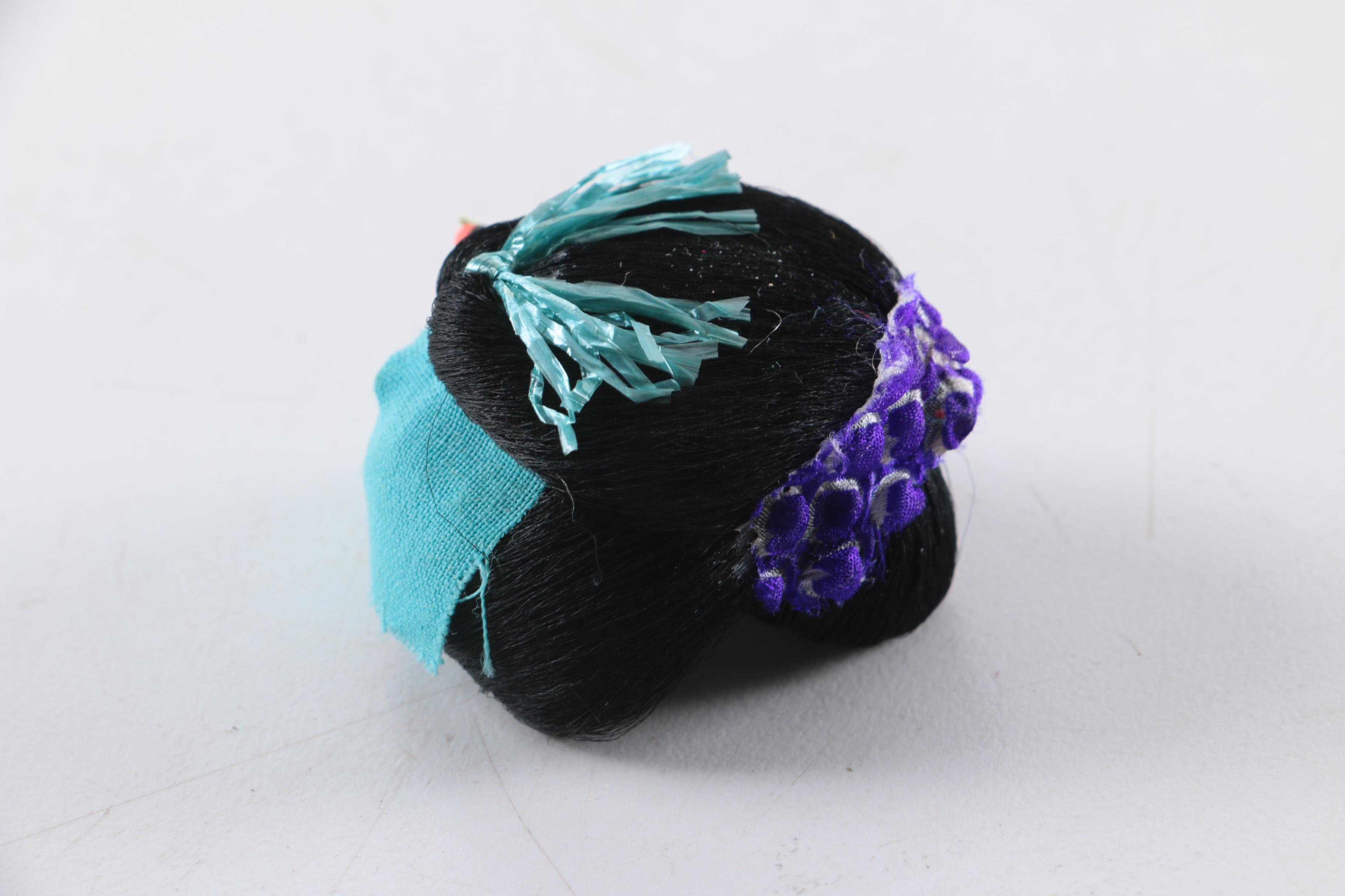 1950s Hanako "Japanese Doll with Six Wigs" and Gofun Composition Doll