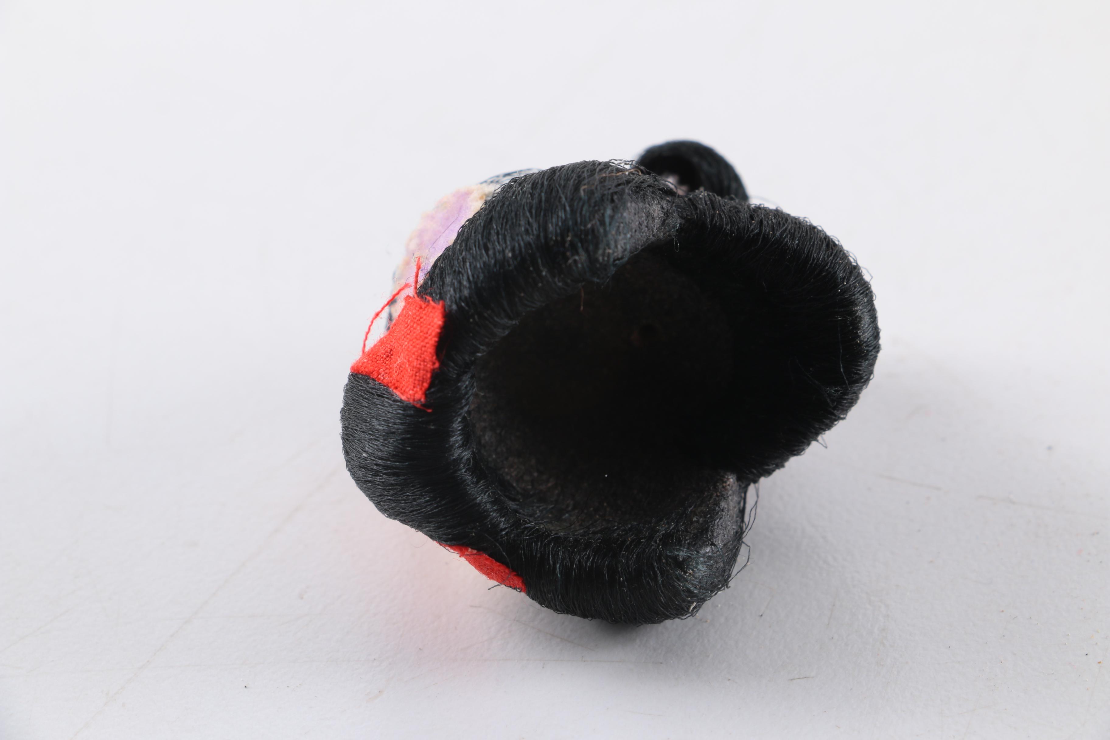 1950s Hanako "Japanese Doll with Six Wigs" and Gofun Composition Doll