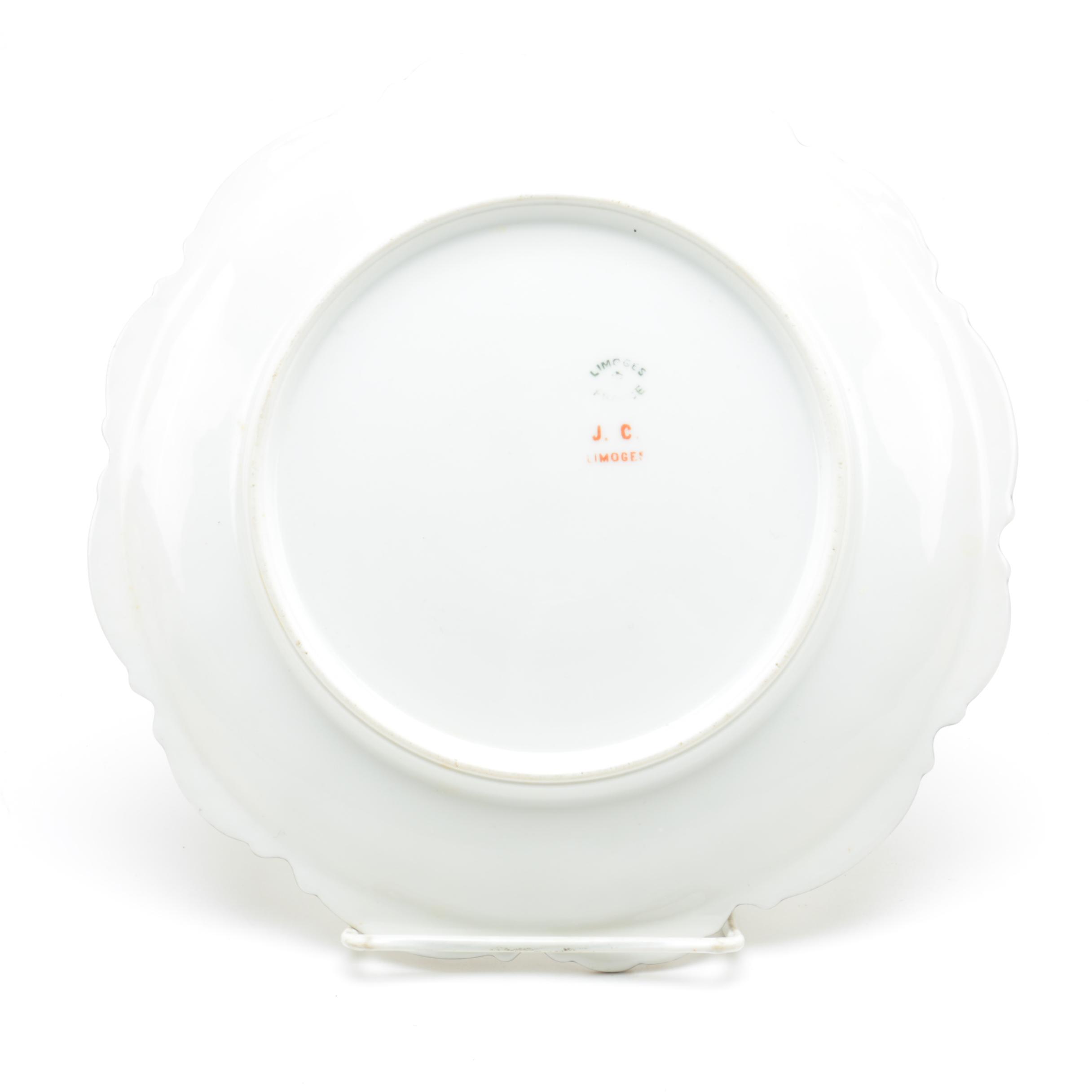J.C. Limoges Porcelain Salad Plates