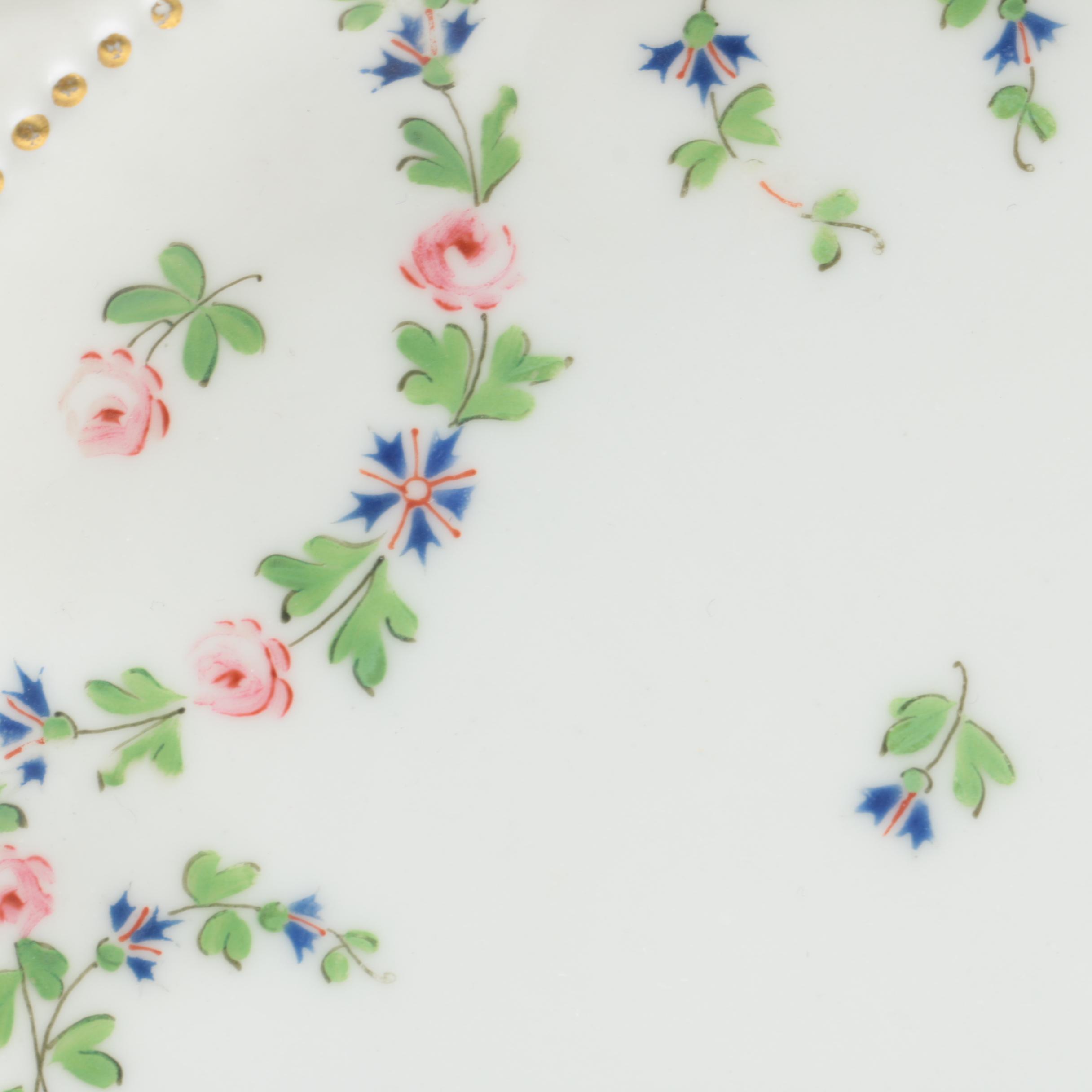 J.C. Limoges Porcelain Salad Plates