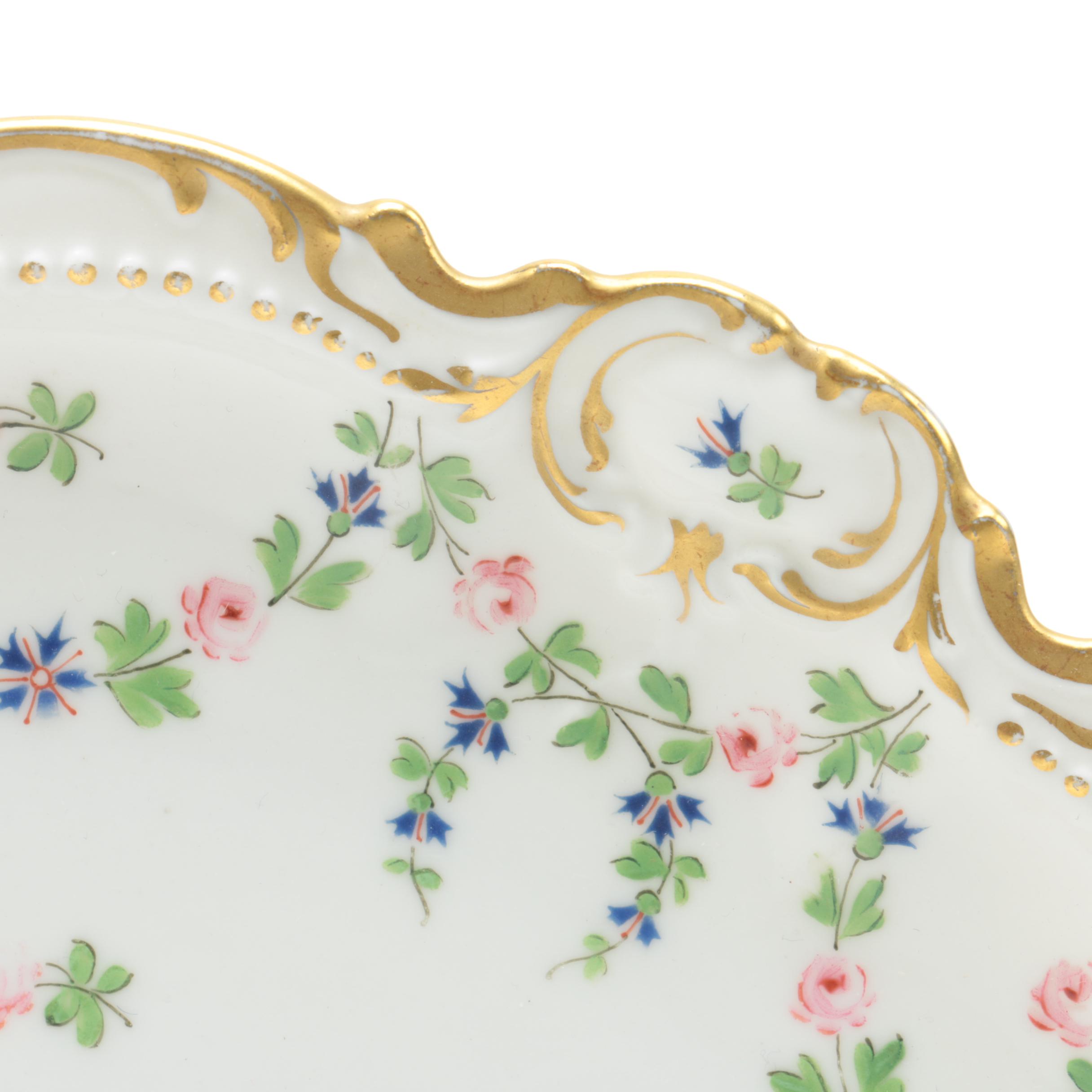 J.C. Limoges Porcelain Salad Plates