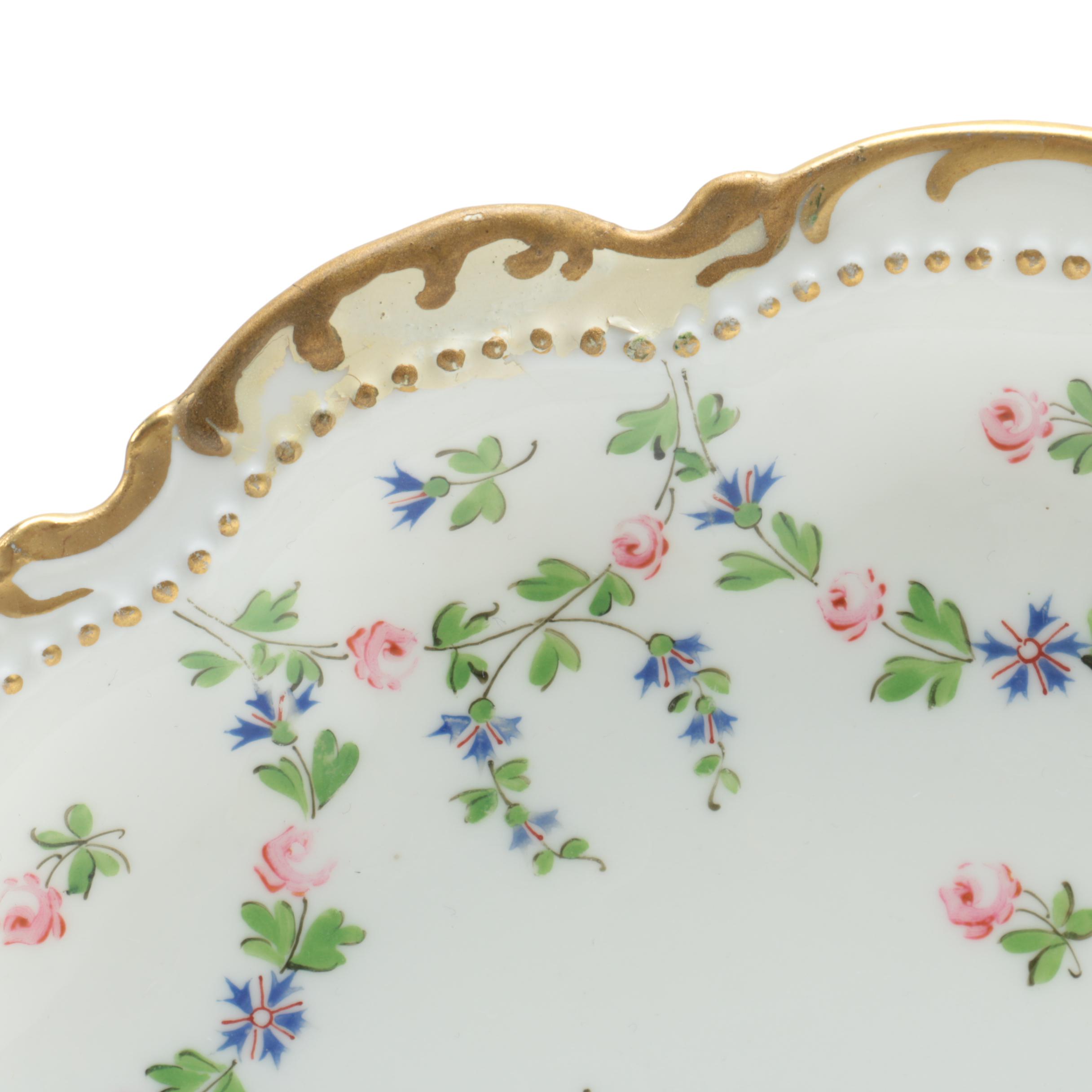 J.C. Limoges Porcelain Salad Plates