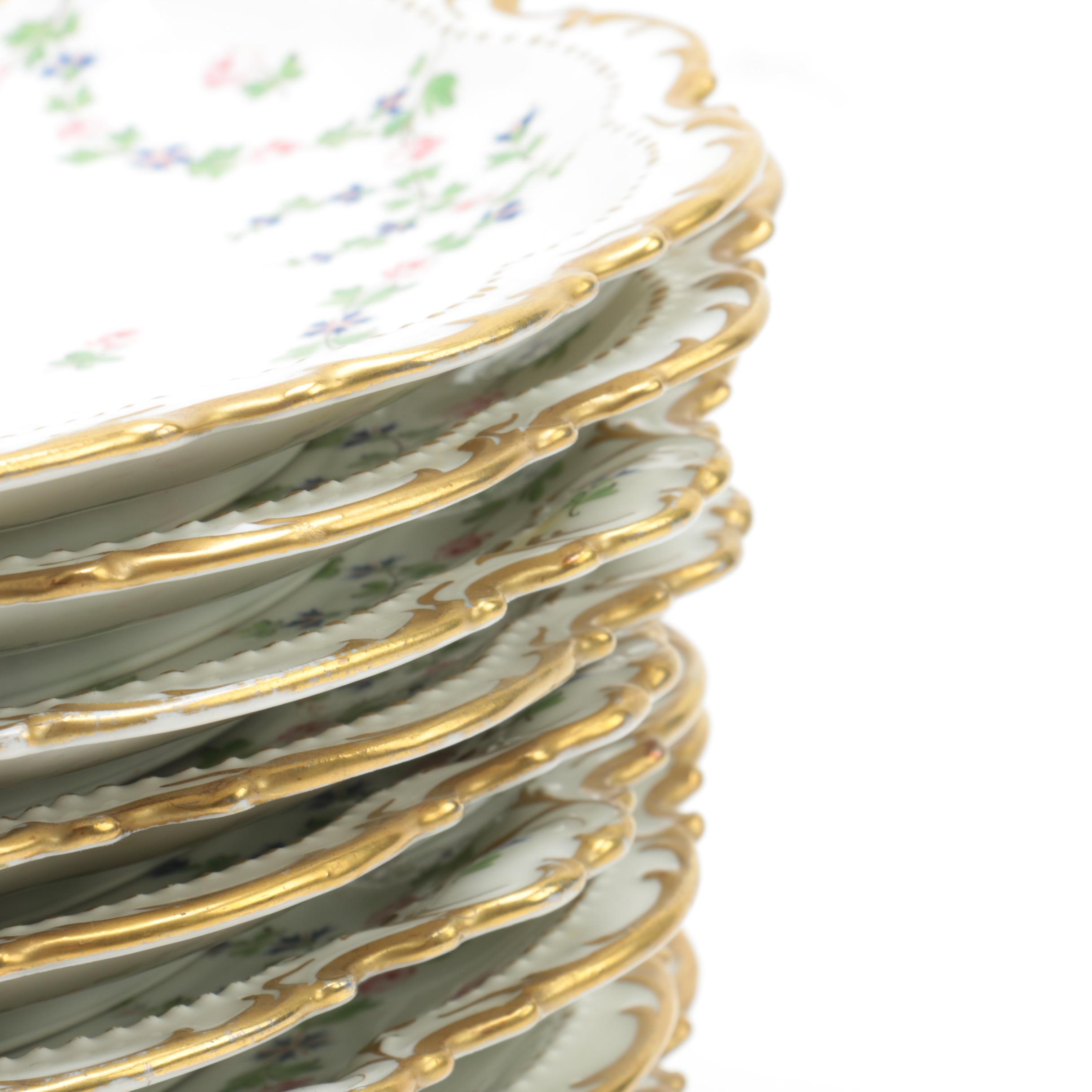 J.C. Limoges Porcelain Salad Plates